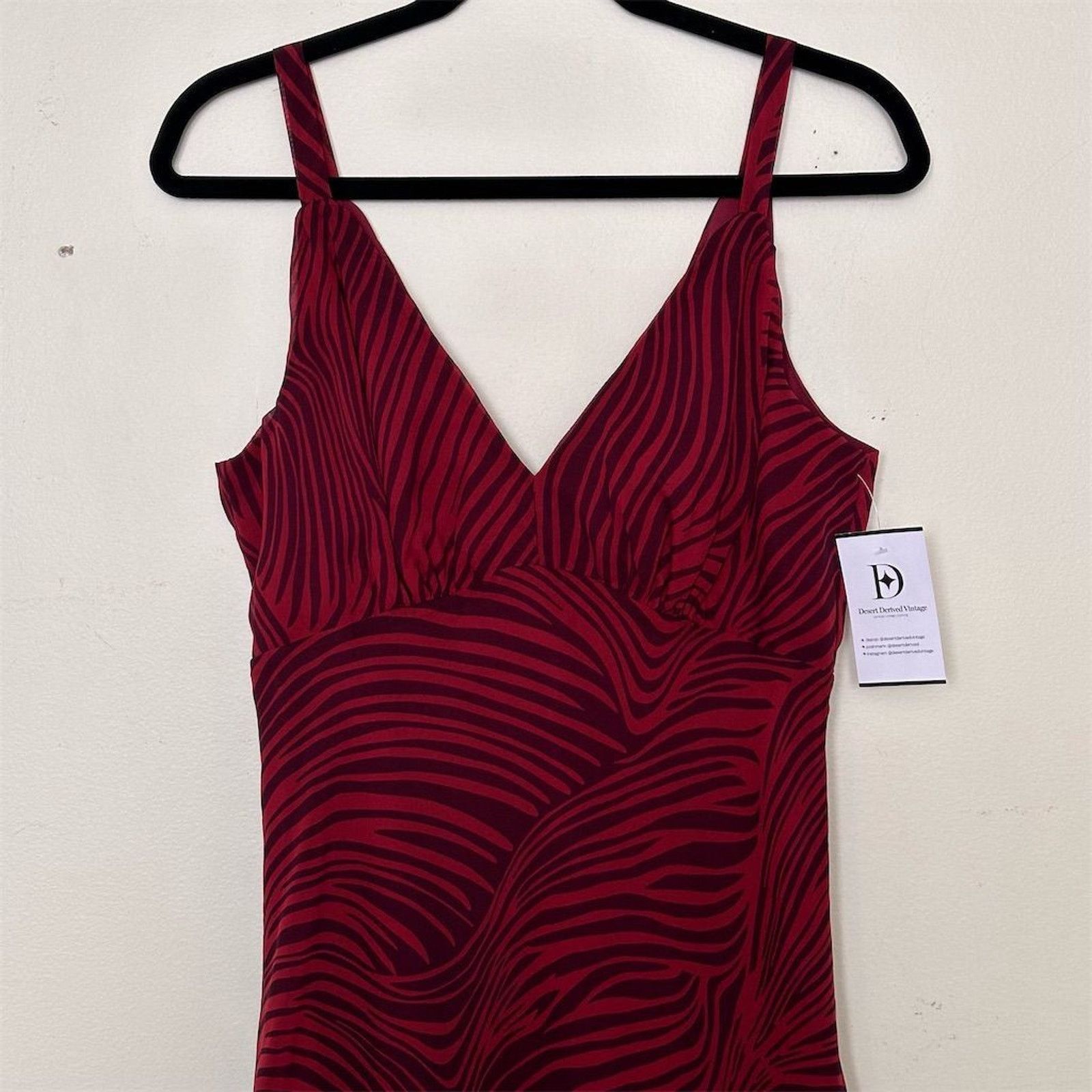 Other THE FIFTH LABEL Red Zebra Striped Midi Tango Dress Size 6 Size M / US 6-8 / IT 42-44 - 2 Thumbnail