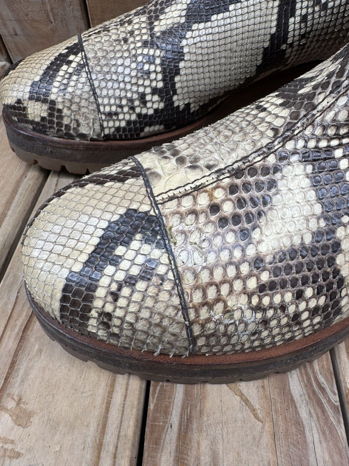 Prada Prada Milano exotic Snake skin Pull on leather boots EUR 38 Size US 8 / IT 38 - 22 Thumbnail