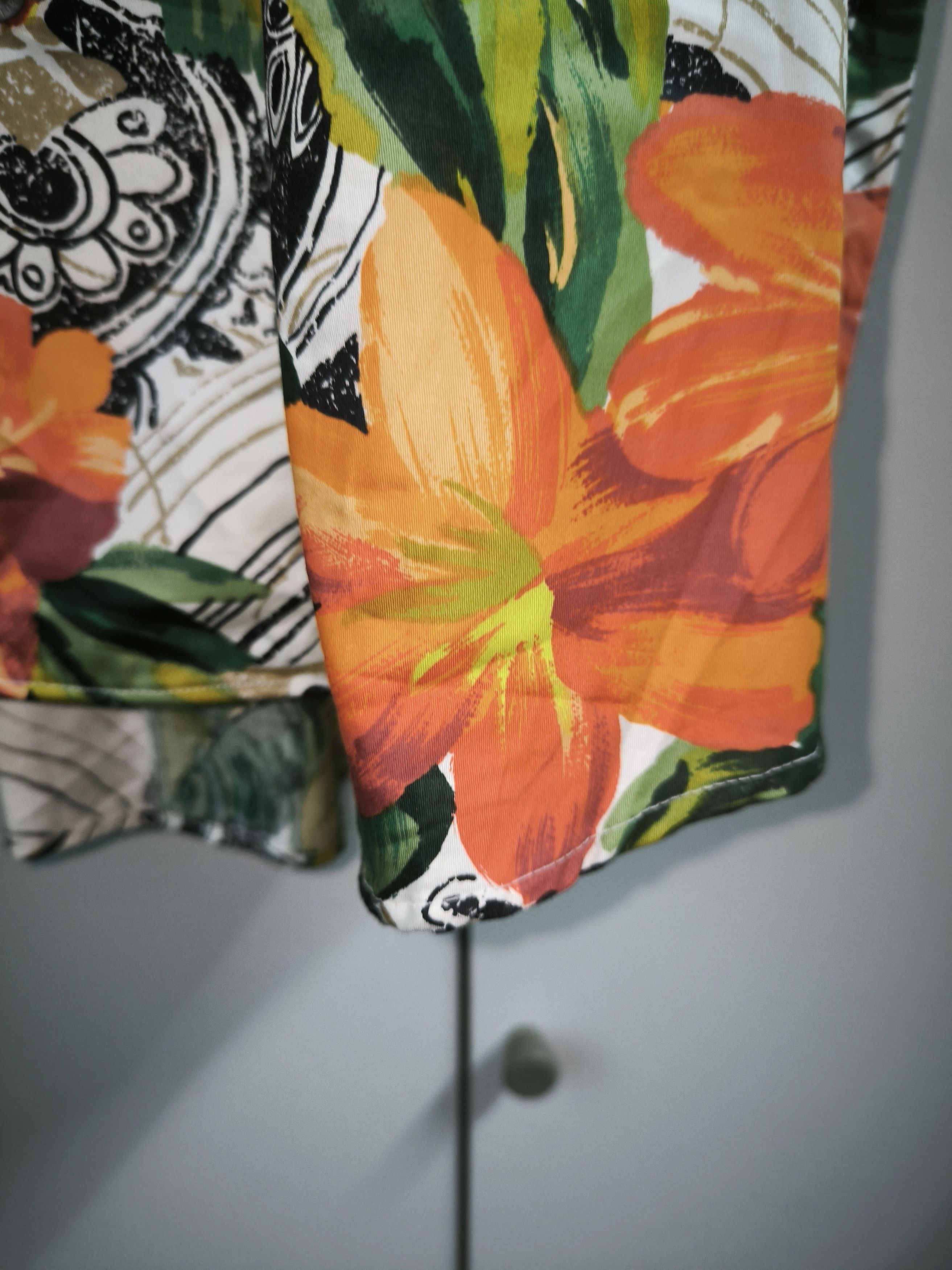 Designer × Vintage Modigliani Floral Fullprint Button Up Short Sleeve Shirt Size US M / EU 48-50 / 2 - 9 Thumbnail