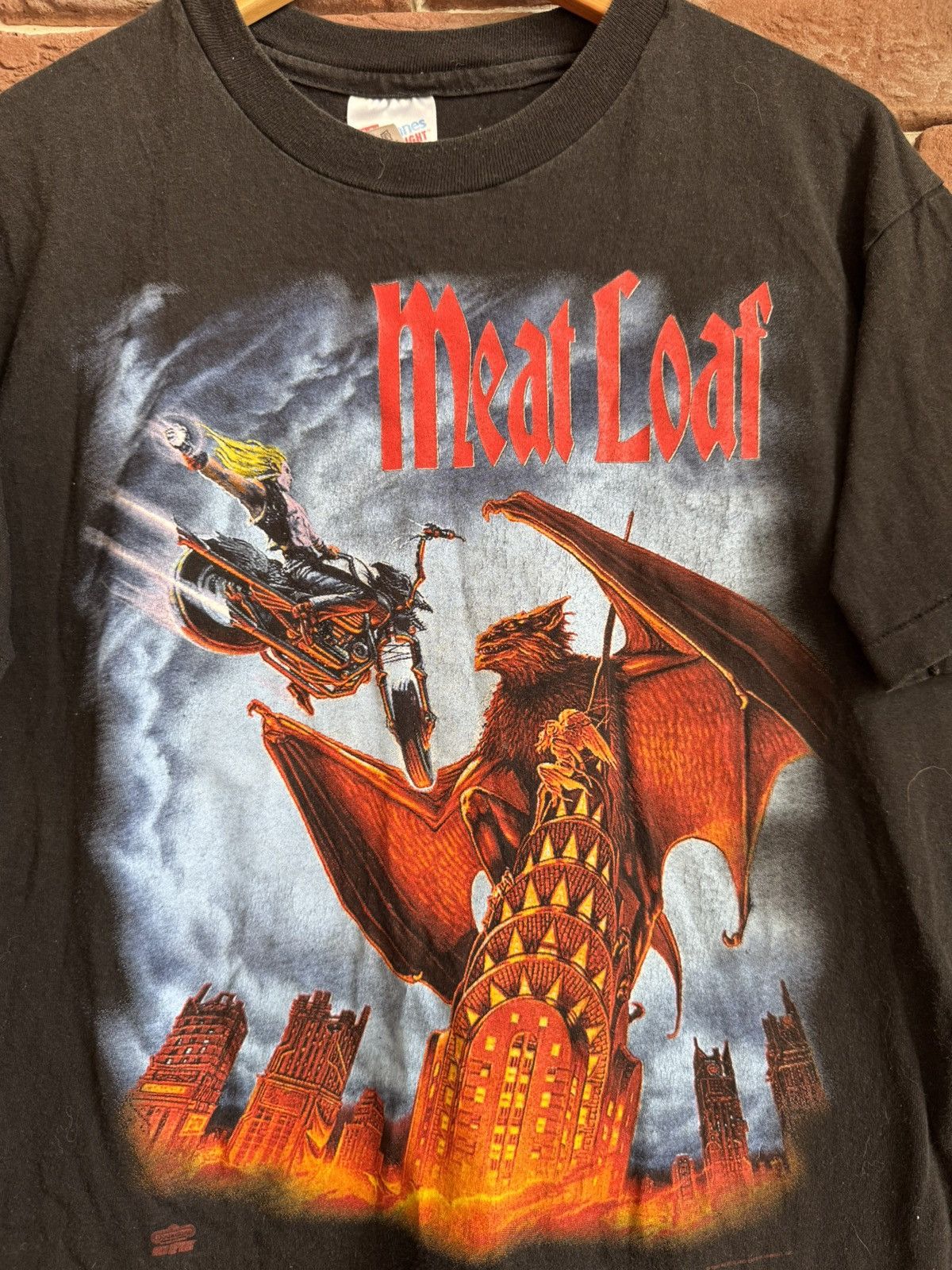 Band Tees 90s Vintage 1993 Meat Loaf Louder Graphic Rock Band T-Shirt Size US L / EU 52-54 / 3 - 7 Thumbnail