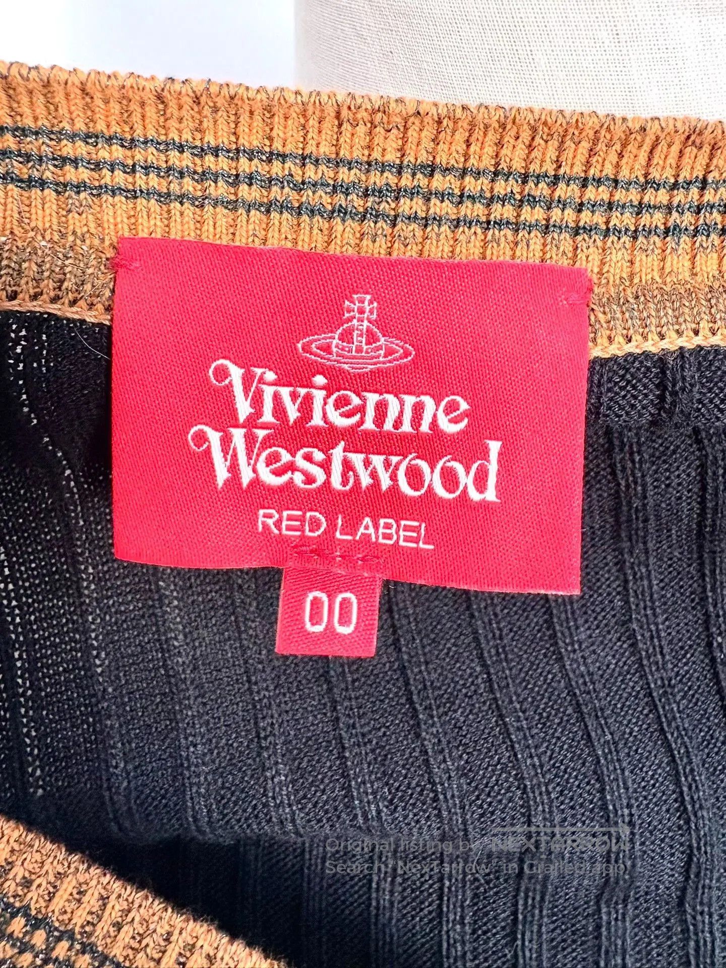 Vivienne Westwood vivienne westwood black orange striped cardigan. Size XXS / US 00 / IT 34 - 7 Thumbnail