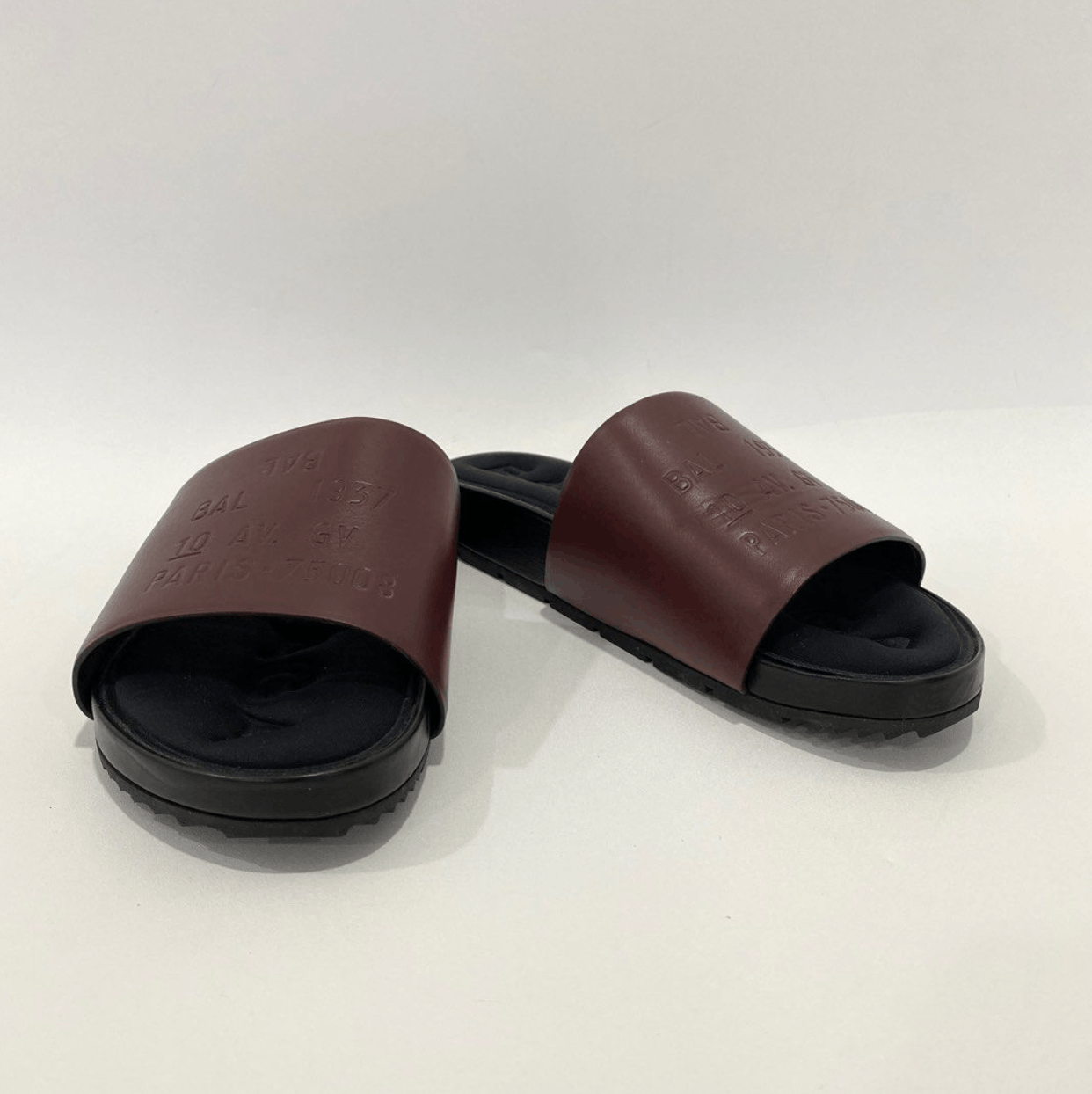 Balenciaga Auth Balenciaga Classic Burgundy Puffer Slides Sandals EU 39 Size US 8.5 / IT 38.5 - 2 Thumbnail
