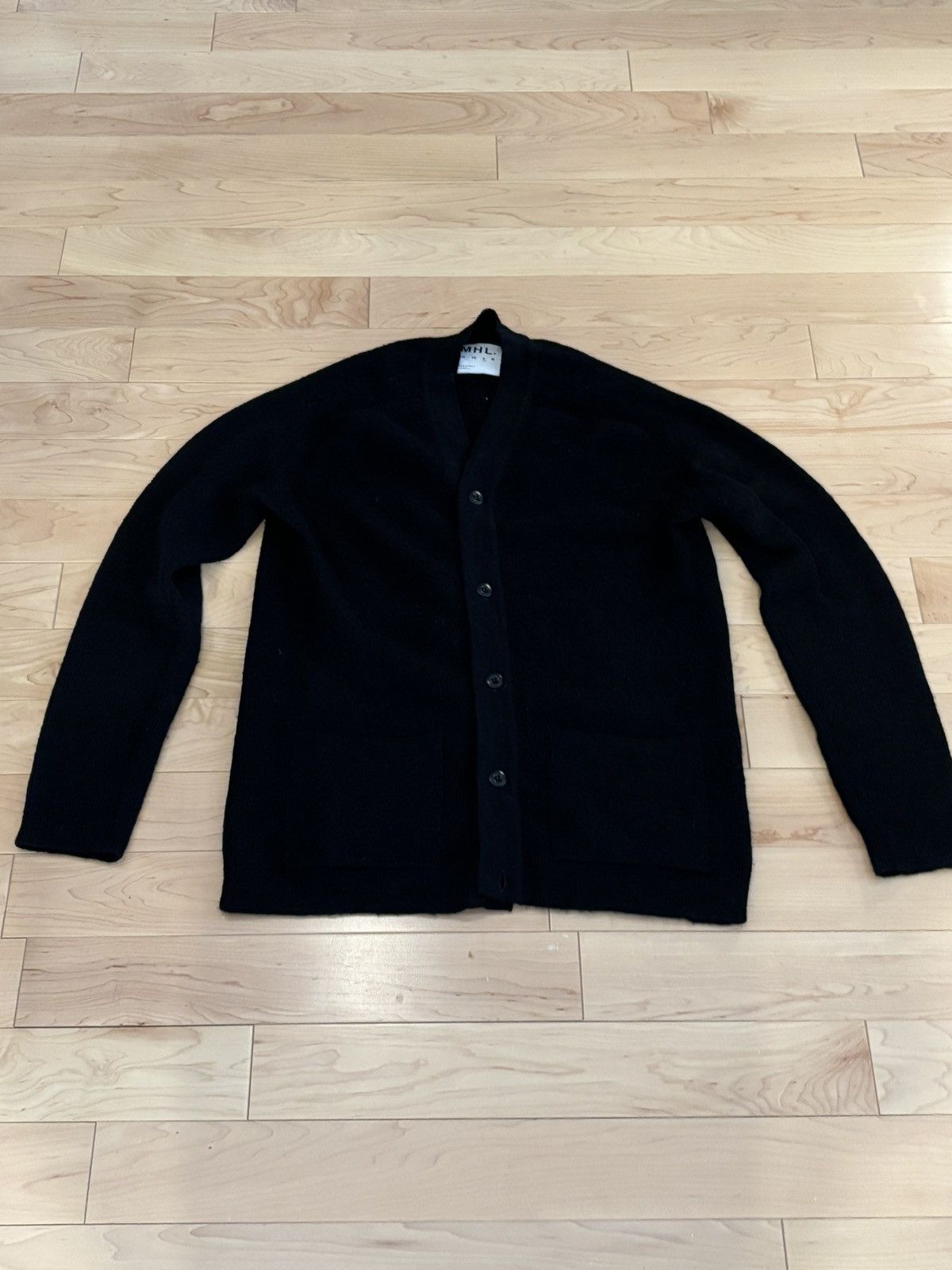 Margaret Howell MHL Cardigan New Wool Black Size US S / EU 44-46 / 1 - 1 Thumbnail