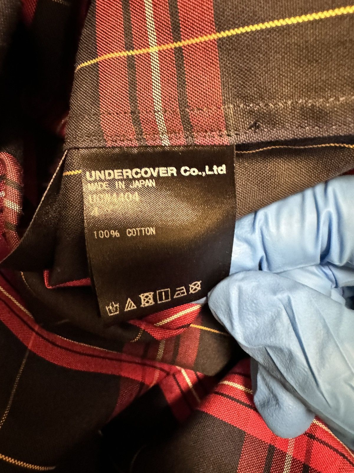 Jun Takahashi × Undercover Undercover Checked Bloody Geekers Shirt Size US XL / EU 56 / 4 - 5 Thumbnail