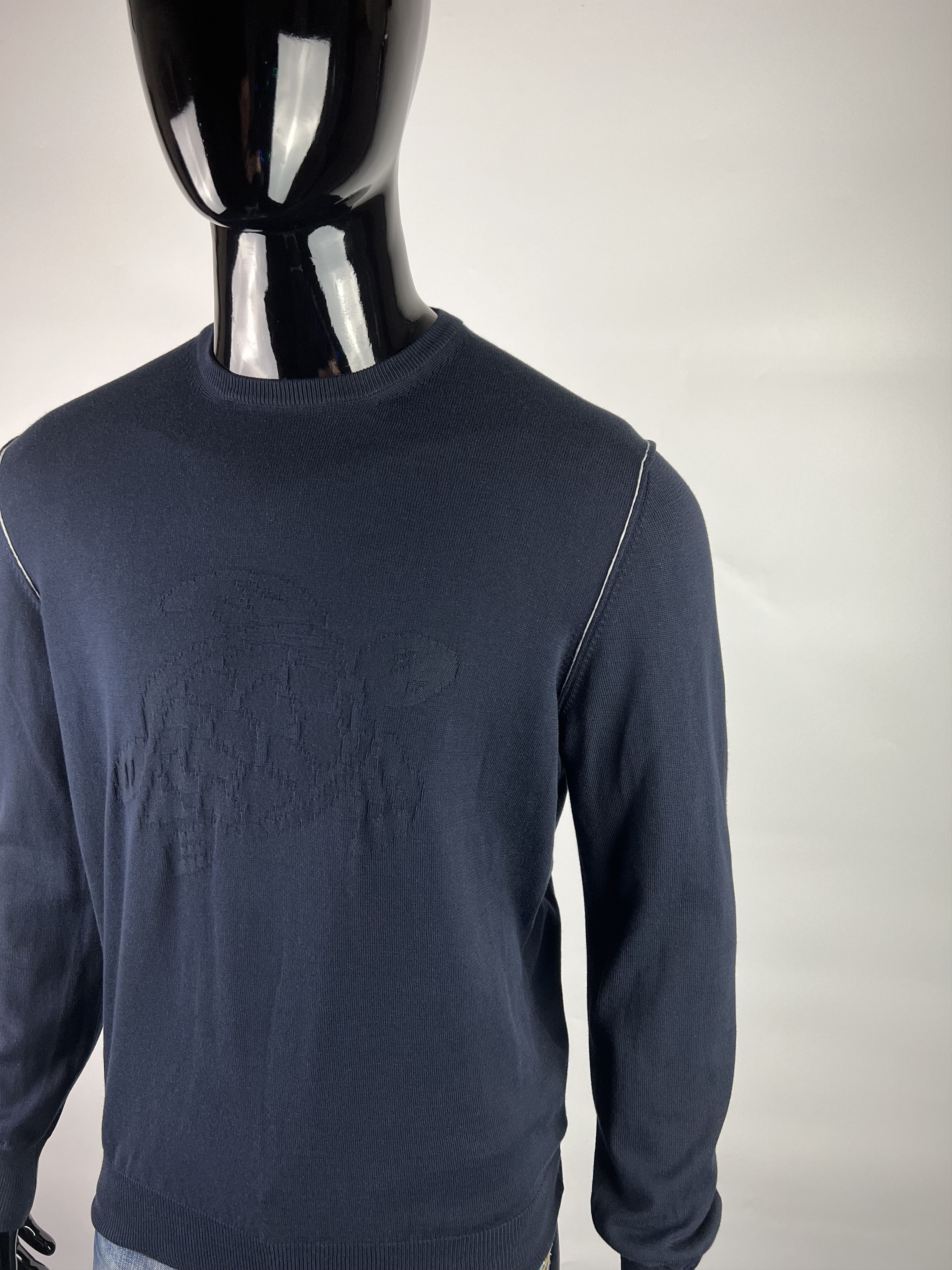 Vilebrequin Vilebrequin Men's Navy Blue Cotton Sweater Size M Size US M / EU 48-50 / 2 - 4 Thumbnail