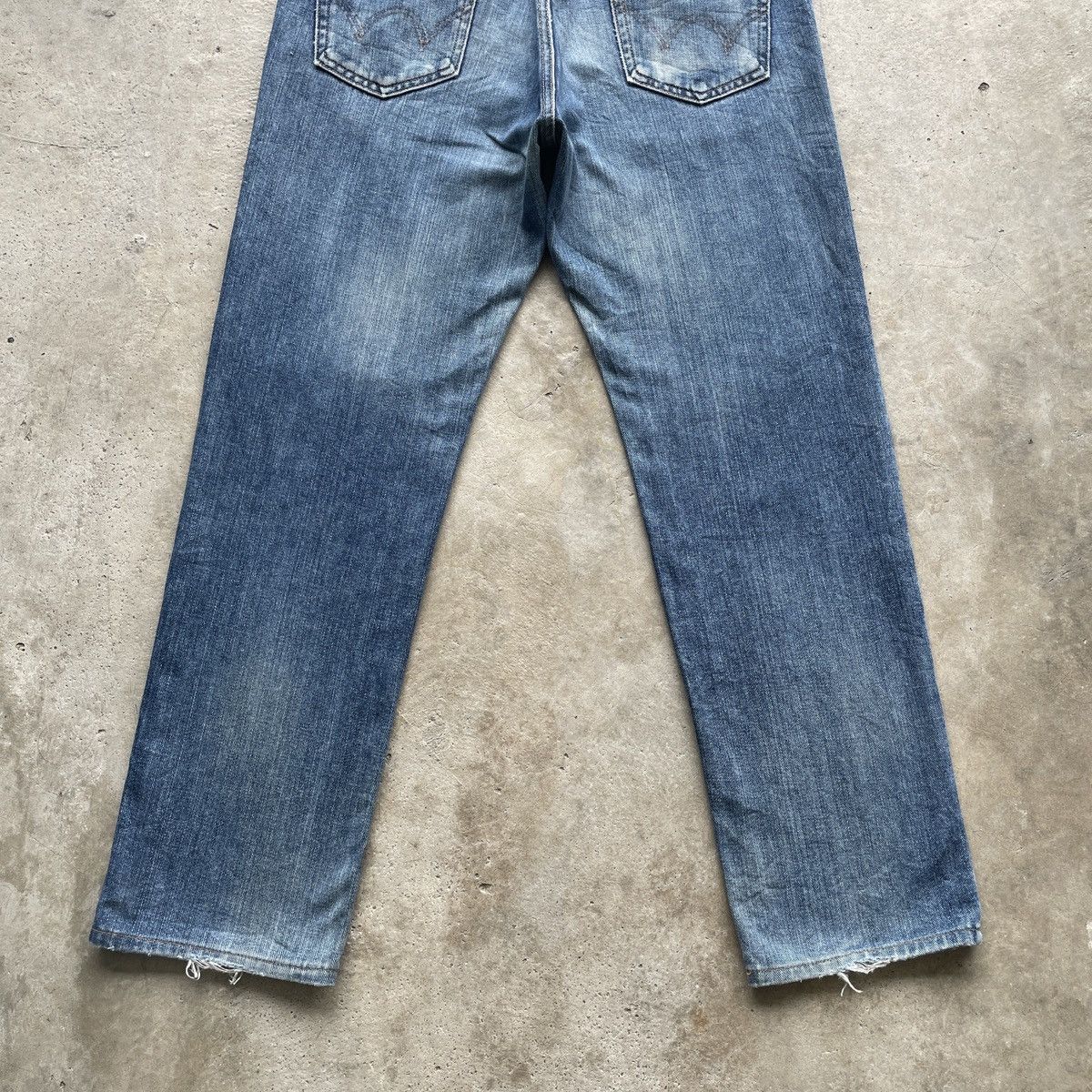 Edwin × Japanese Brand W32 Vintage Edwin Made In Japan Faded Distressed Jeans Pants Size US 32 / EU 48 - 11 Thumbnail