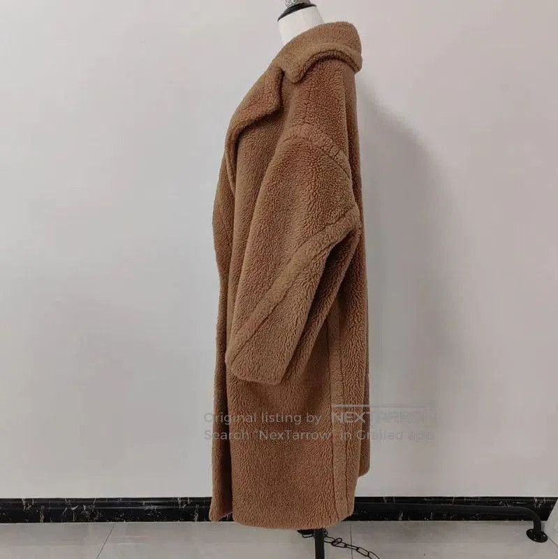 Max Mara MaxMara Stylish Brown Wool Women's Coat . Size L / US 10 / IT 46 - 3 Thumbnail