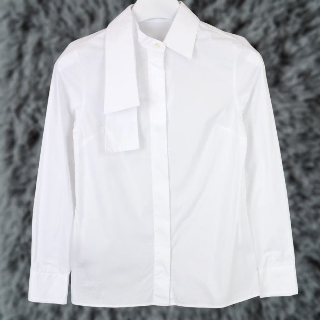 Vintage SUISTUDIO Azalea Shirt Women's Button Up Collared White UK 8 Size M / US 6-8 / IT 42-44 - 1 Thumbnail