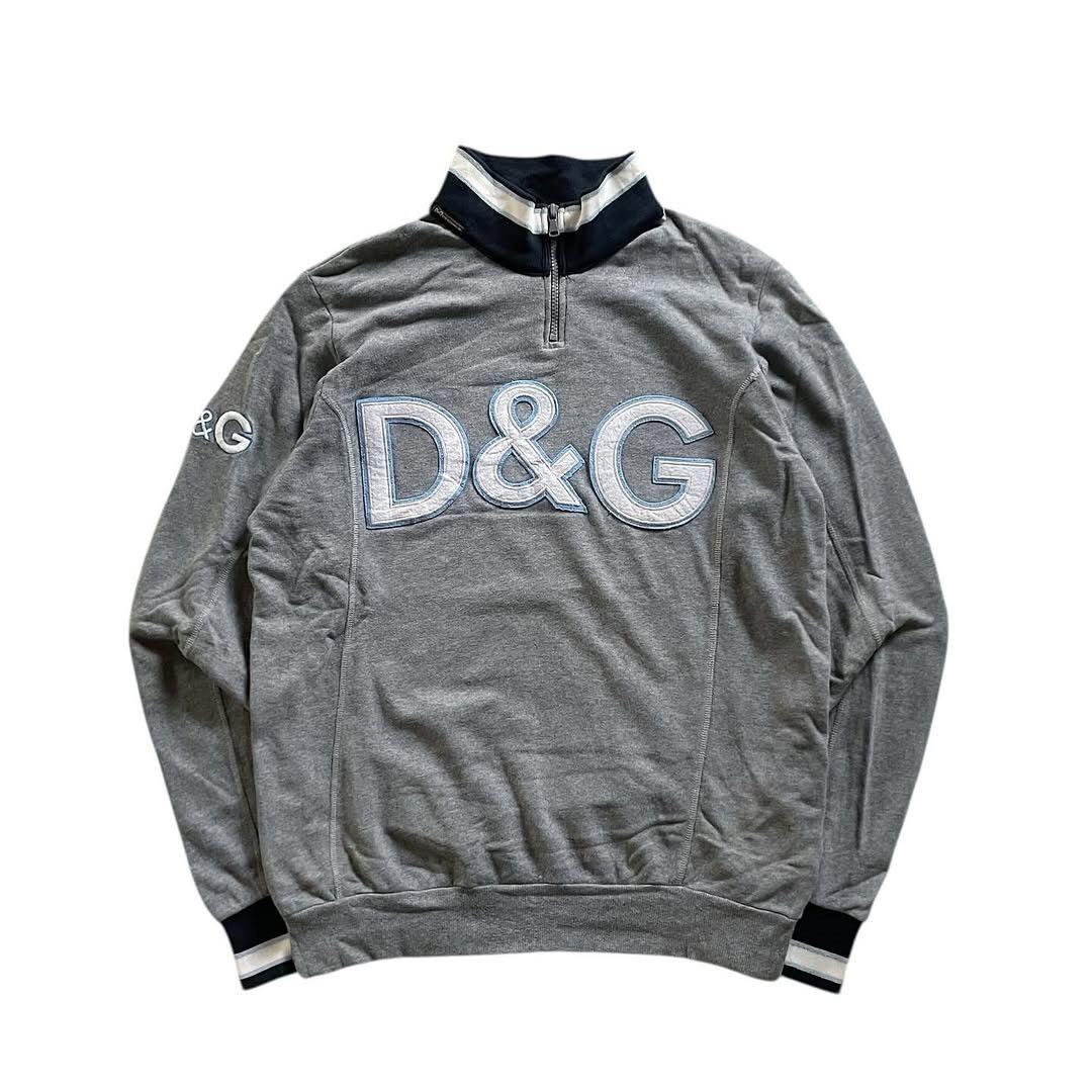 Dolce & Gabbana Vintage Dolce & Gabbana Quarter Zip Sweatshirt Size US L / EU 52-54 / 3 - 1 Thumbnail