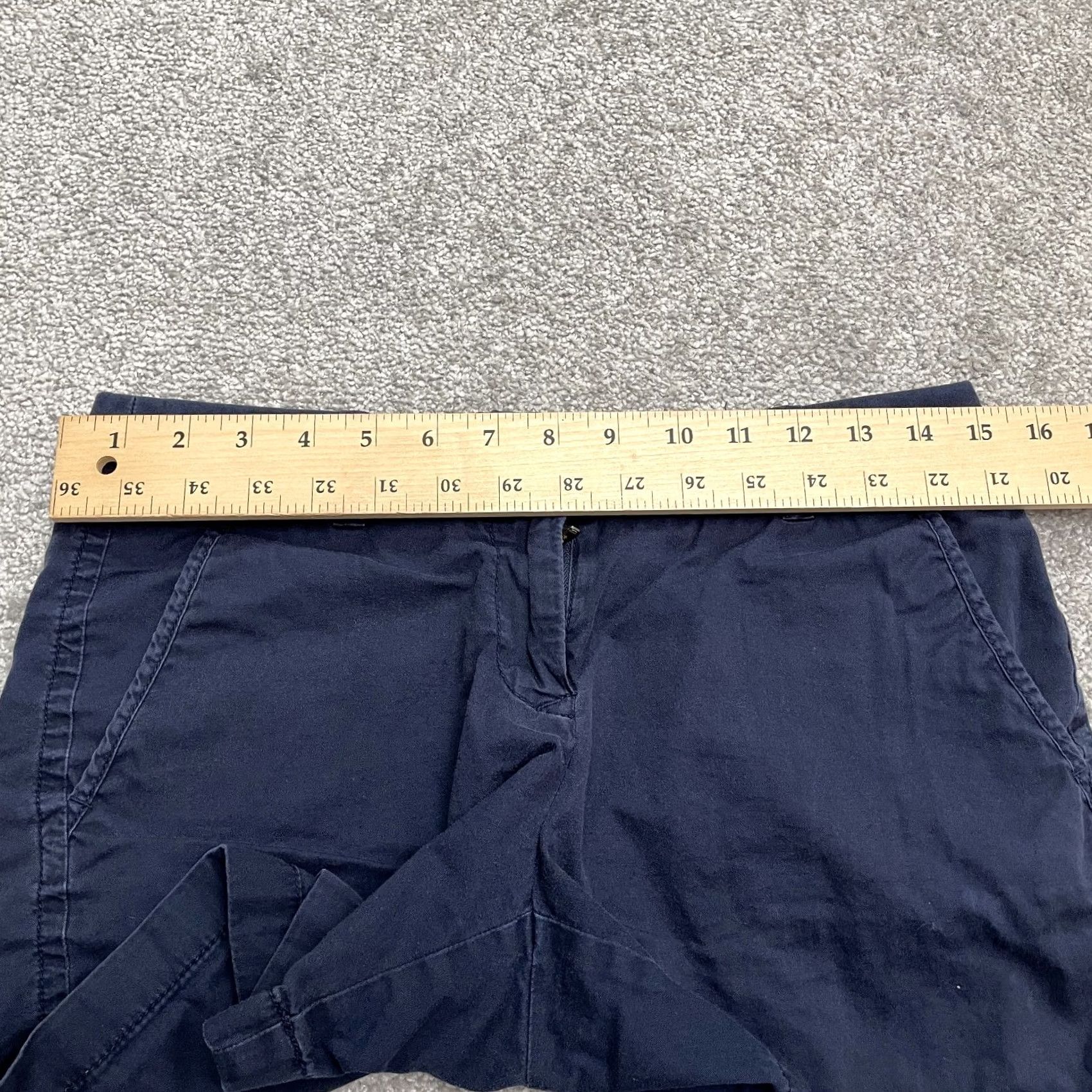 J.Crew J.Crew Womens Chino Shorts Blue Size 2 Casual Outdoor Cotton Broken-In Mid Rise Size 26" / US 2 / IT 38 - 7 Thumbnail