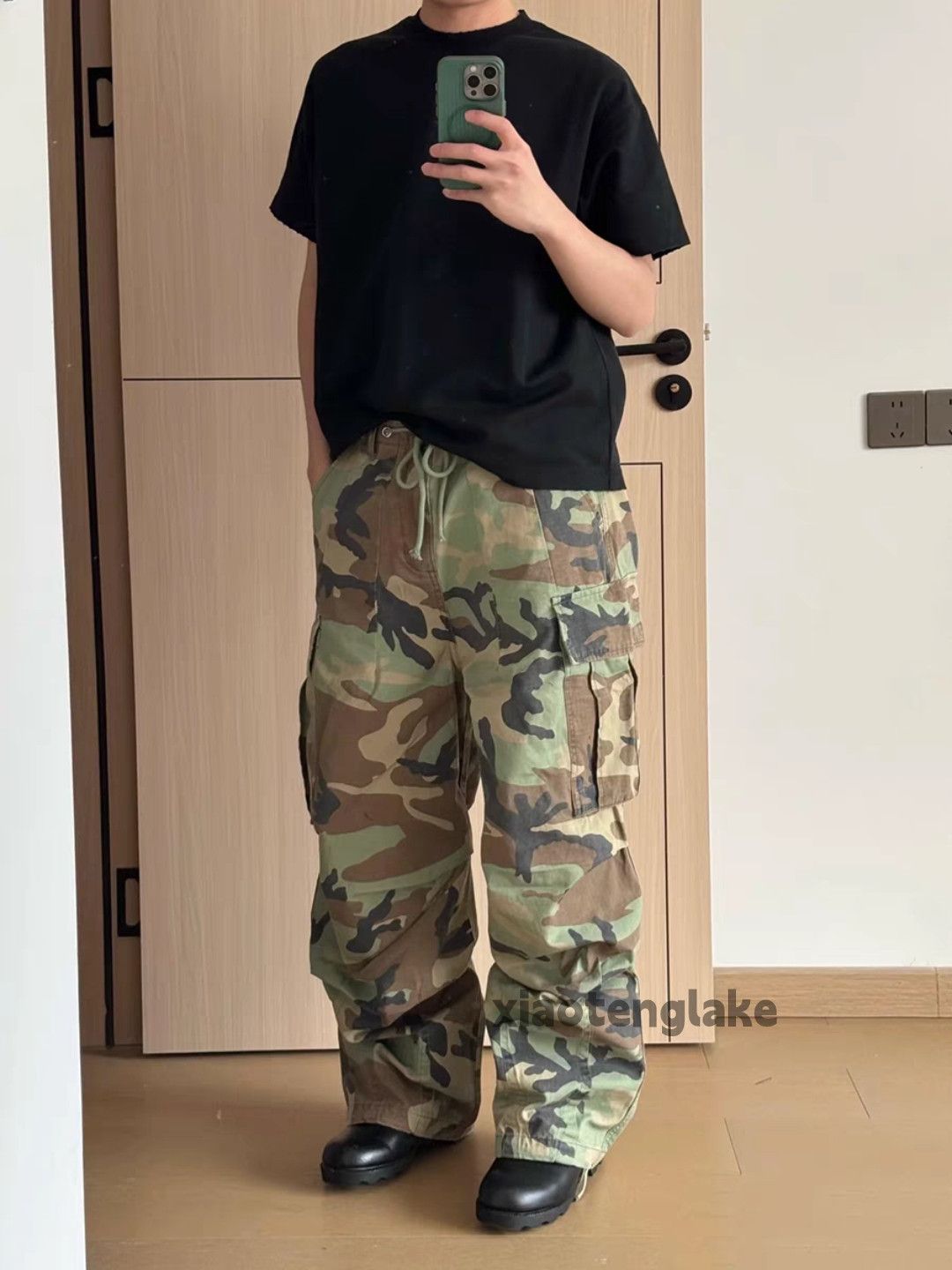 Designer Unisex outdoor utility loose baggy skate hiphop cargo pants Size US 34 / EU 50 - 3 Thumbnail
