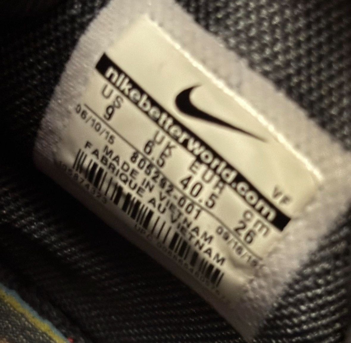 Nike Custom Sparkly Black Mid Air Force Ones Size US 9 / IT 39 - 8 Thumbnail