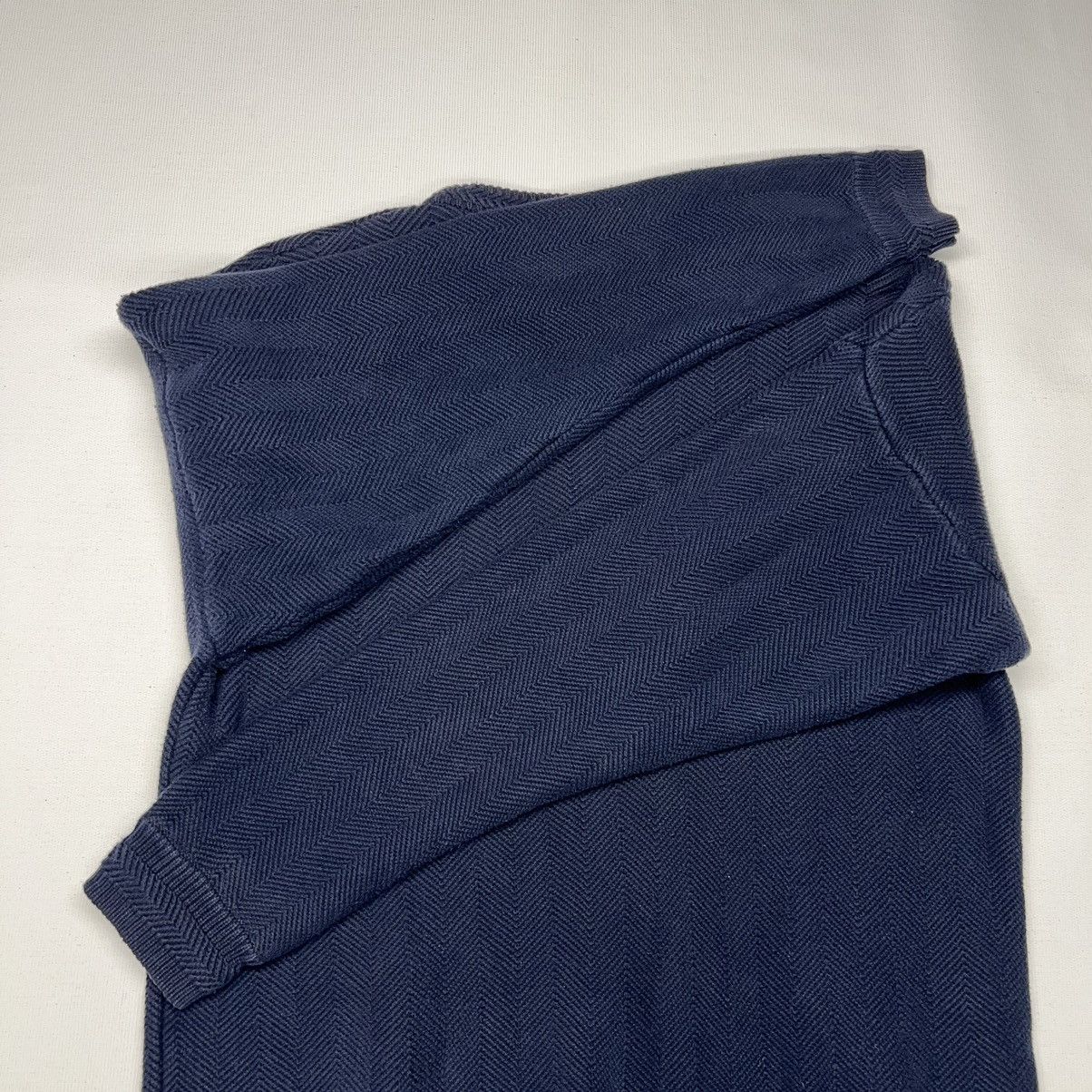 Chaps Ralph Lauren × Ralph Lauren × Vintage VTG Chaps Ralph Lauren Sweater Navy Blue Hand Framed Knit Size US XL / EU 56 / 4 - 11 Thumbnail