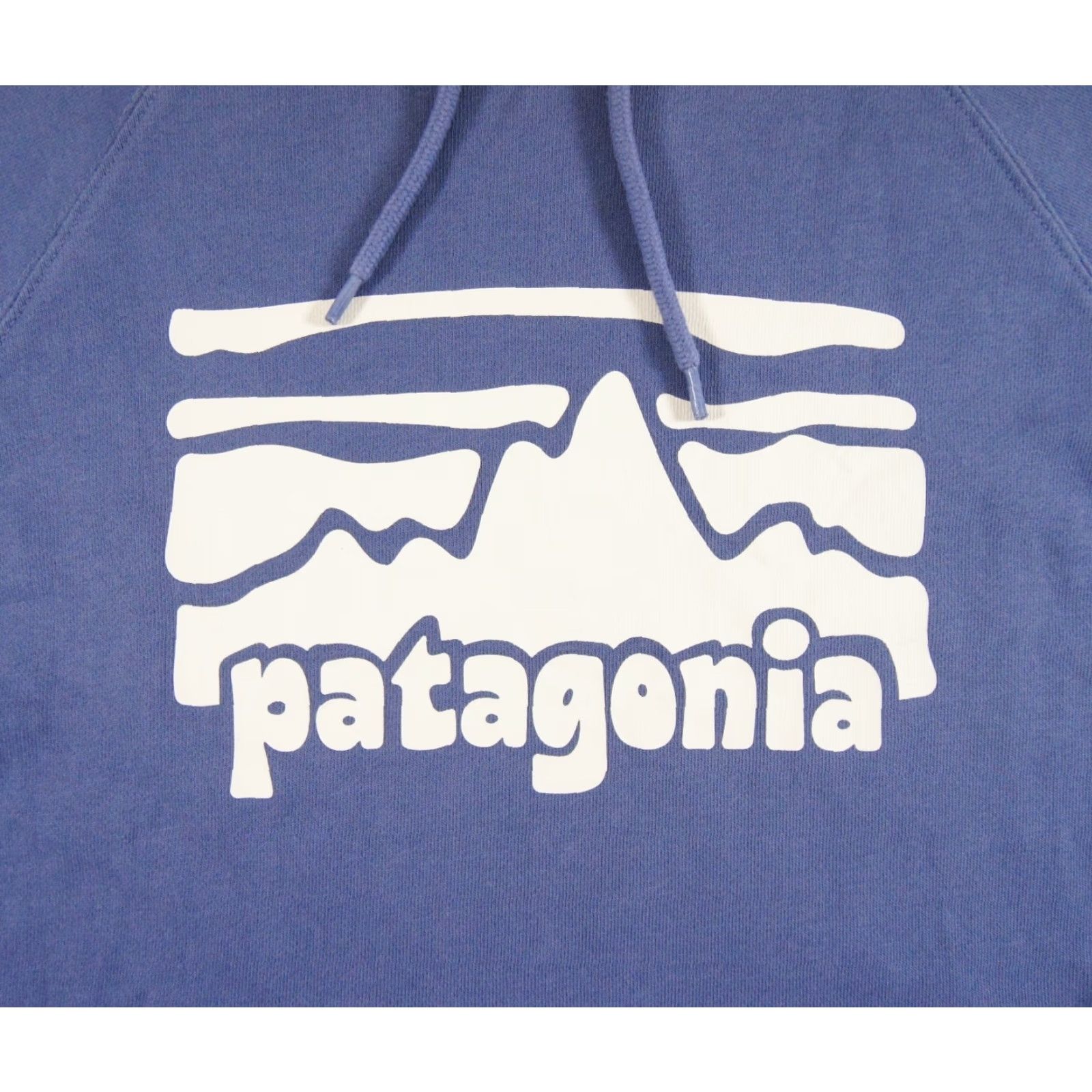 Patagonia Patagonia Womens Small Blue Hoodie Fitz Roy Sweatshirt Ladies Outdoor Casual Pullover Hooded Fleece Cotton Sweater Size S / US 4 / IT 40 - 2 Thumbnail