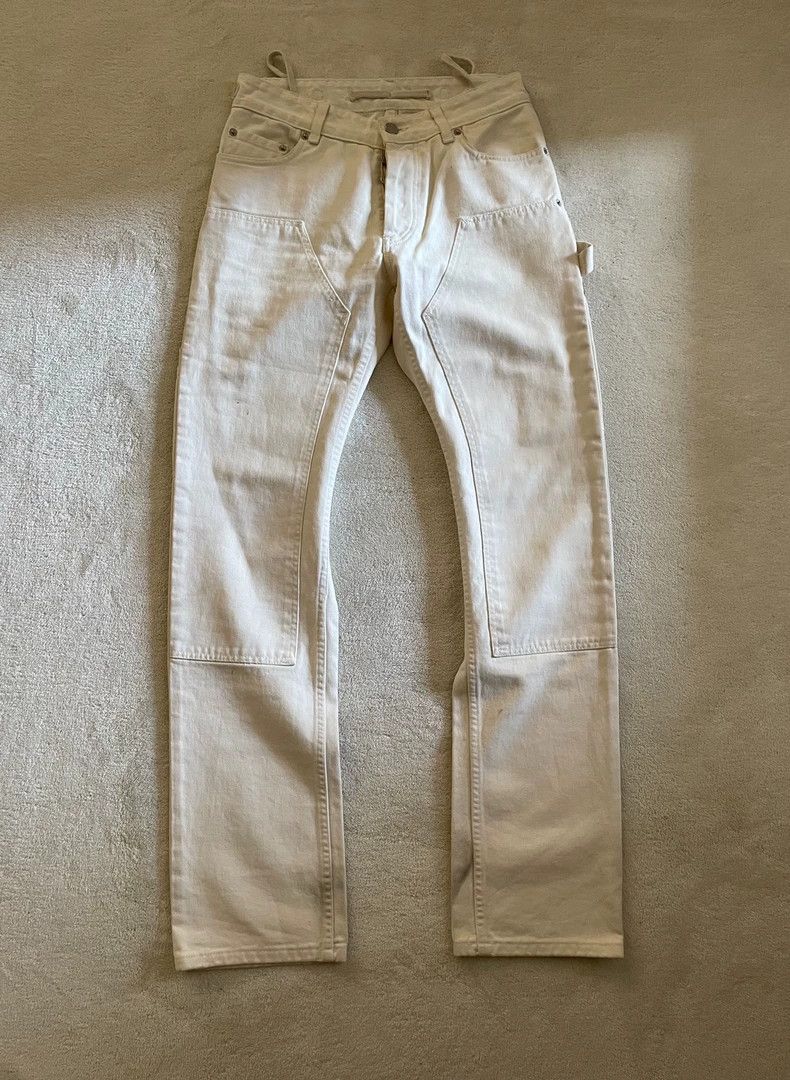 Helmut Lang HELMUT LANG size30 White knee-high jeans Size US 30 / EU 46 - 1 Thumbnail