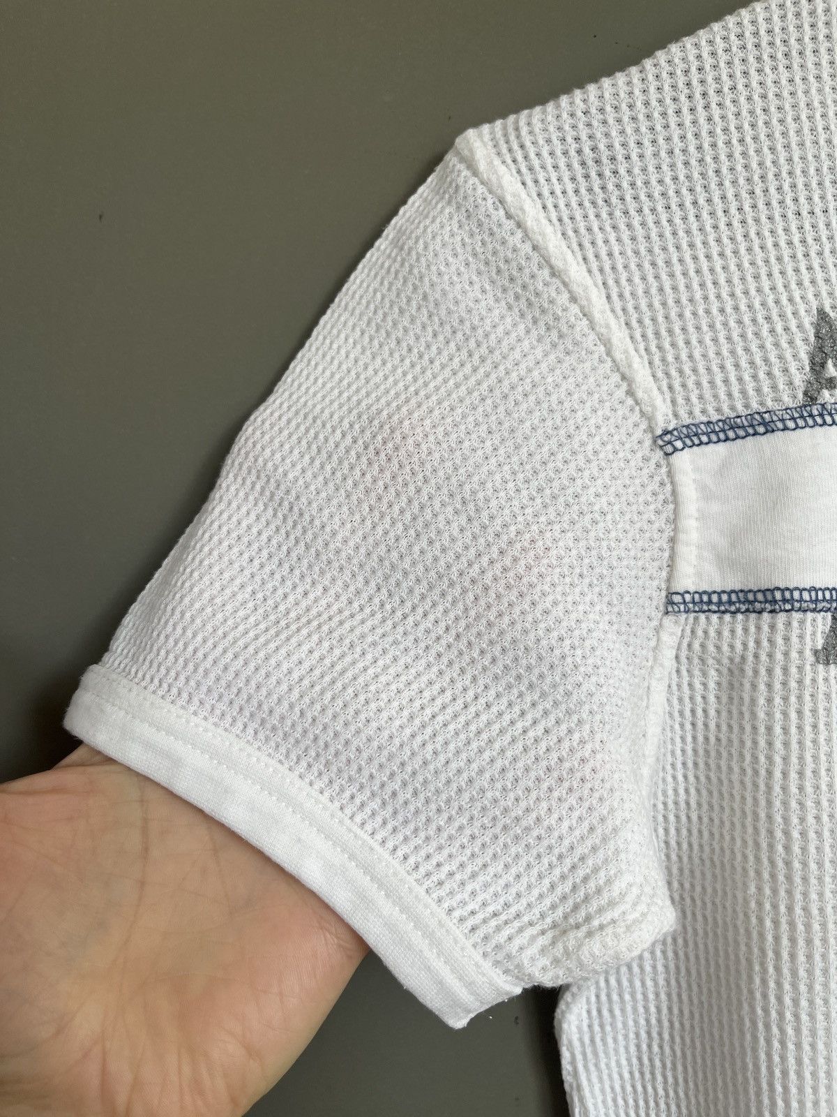 Giorgio Armani Vintage Armani Jeans Big Logo Waffle T-shirt Size US M / EU 48-50 / 2 - 7 Thumbnail
