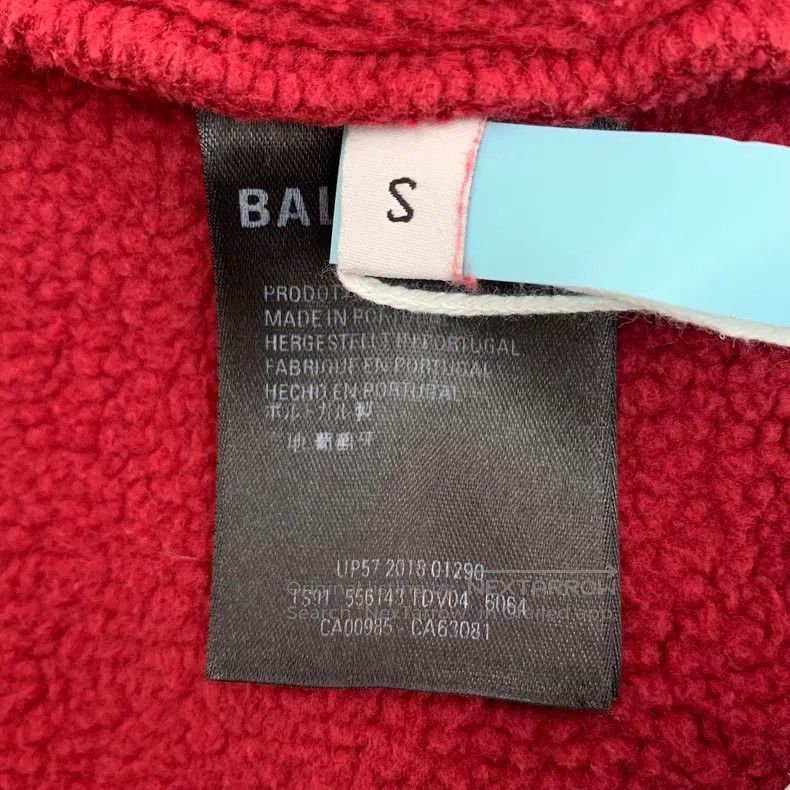 Balenciaga Balenciaga Red logo letter hooded cotton long-sleeve sweat Size US L / EU 52-54 / 3 - 6 Thumbnail