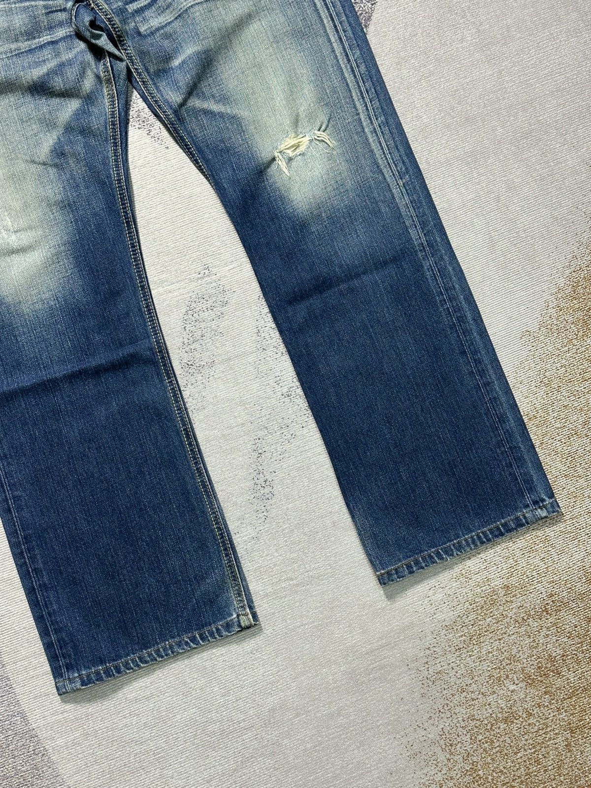 Undercover × Uniqlo 2000s Vintage Edwin 503 Washed Denim Jeans Size 34 Size US 34 / EU 50 - 4 Thumbnail