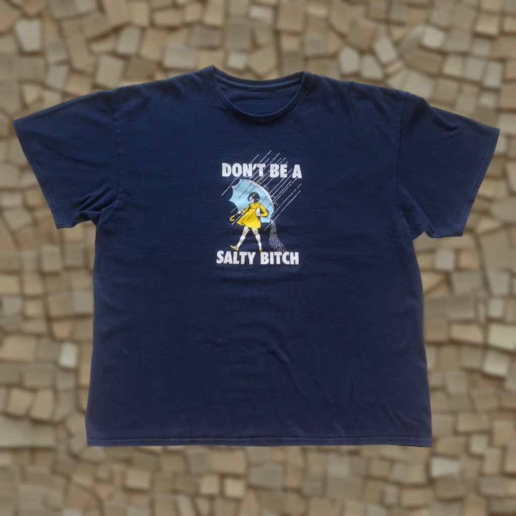 Vintage VINTAGE MORTONS SALT FUNNY Y2K RETRO GRAPHIC BLUE T SHIRT 2XL MEN's Size US XXL / EU 58 / 5 - 1 Thumbnail
