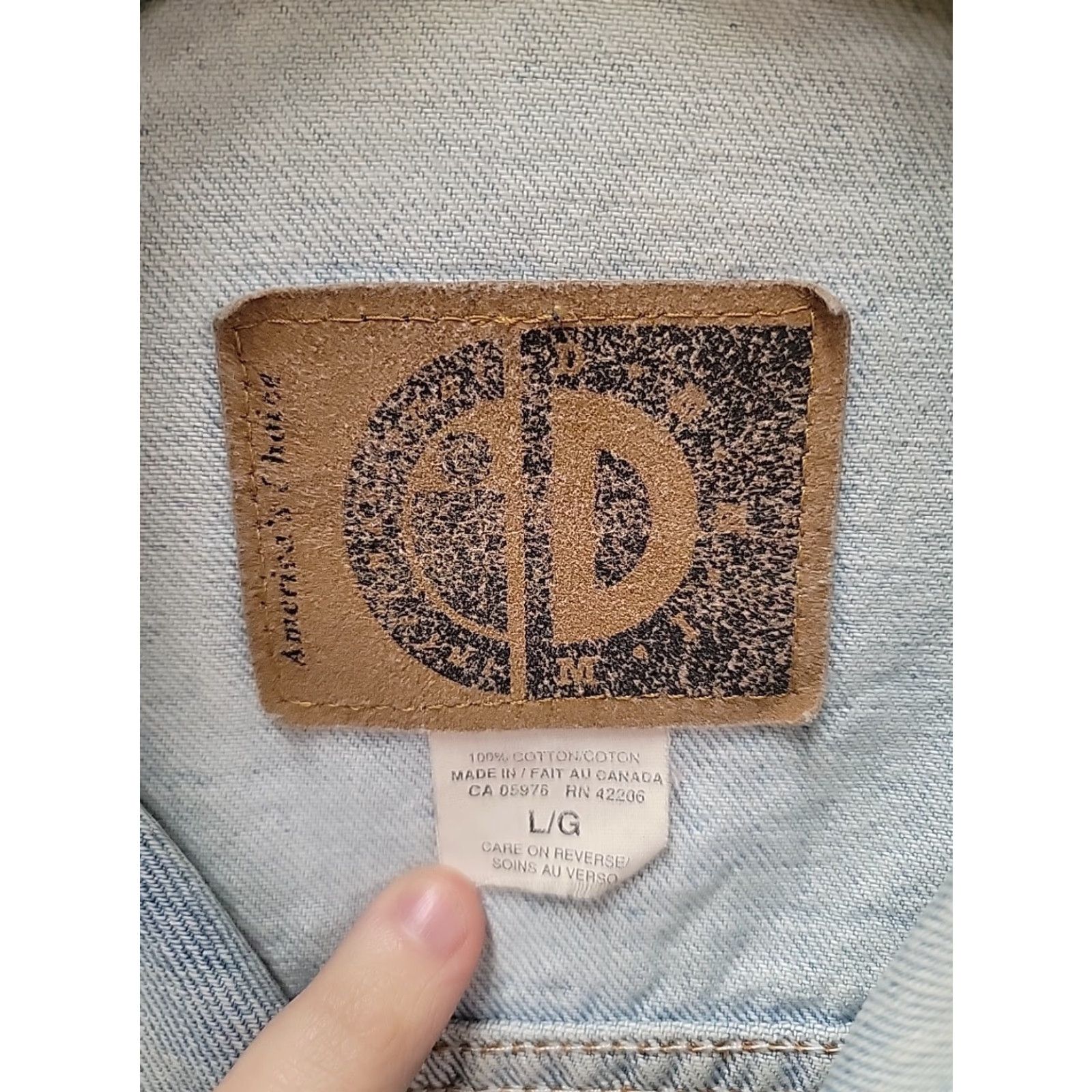 Denime VINTAGE International Denim Trucker Jacket Embroidered Size L Denim Jacket Mens Black Size US L / EU 52-54 / 3 - 3 Thumbnail