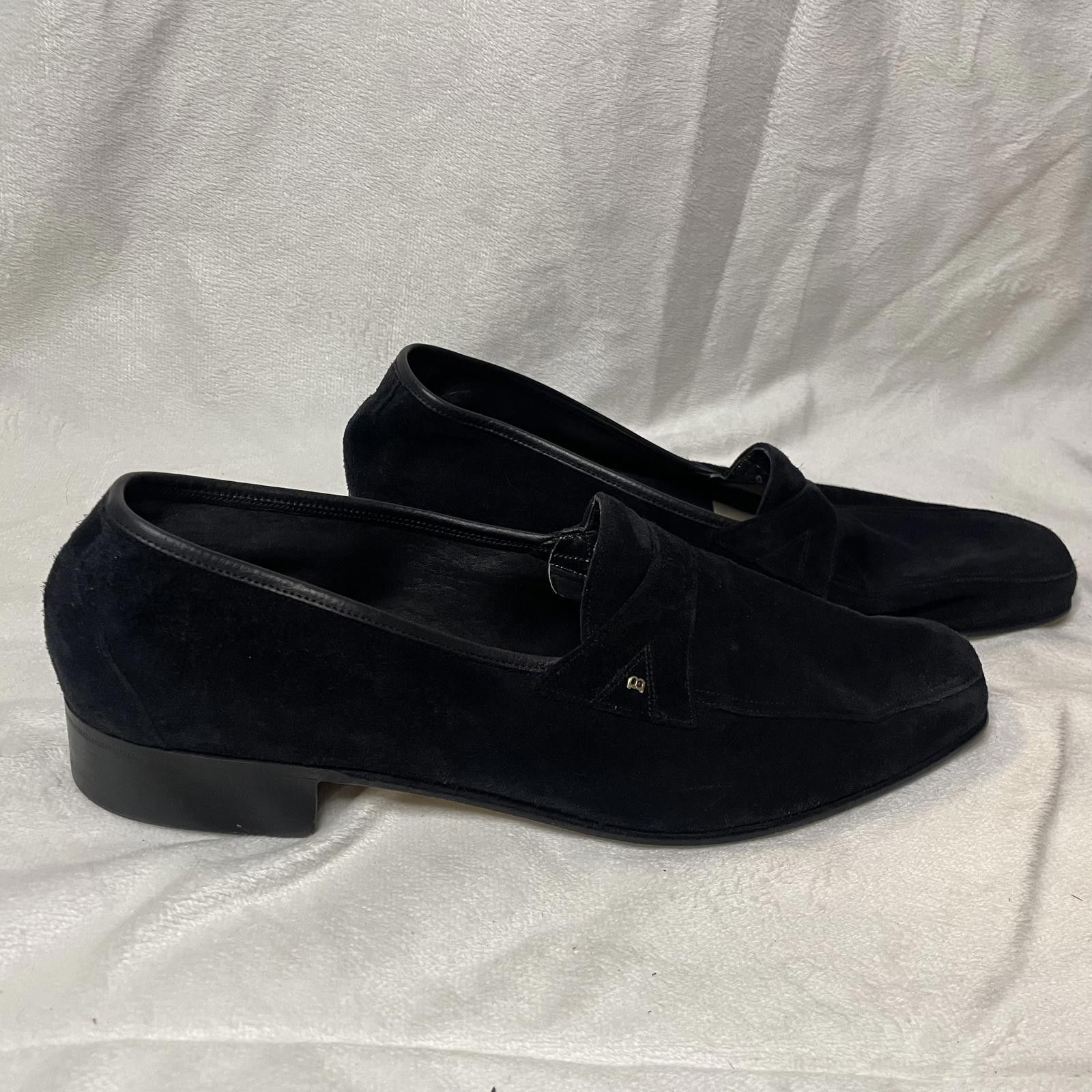 Bally Vintage Bally Black Suede Loafers Men's –Made in Switzerland Size US 9 / EU 42 - 2 Thumbnail