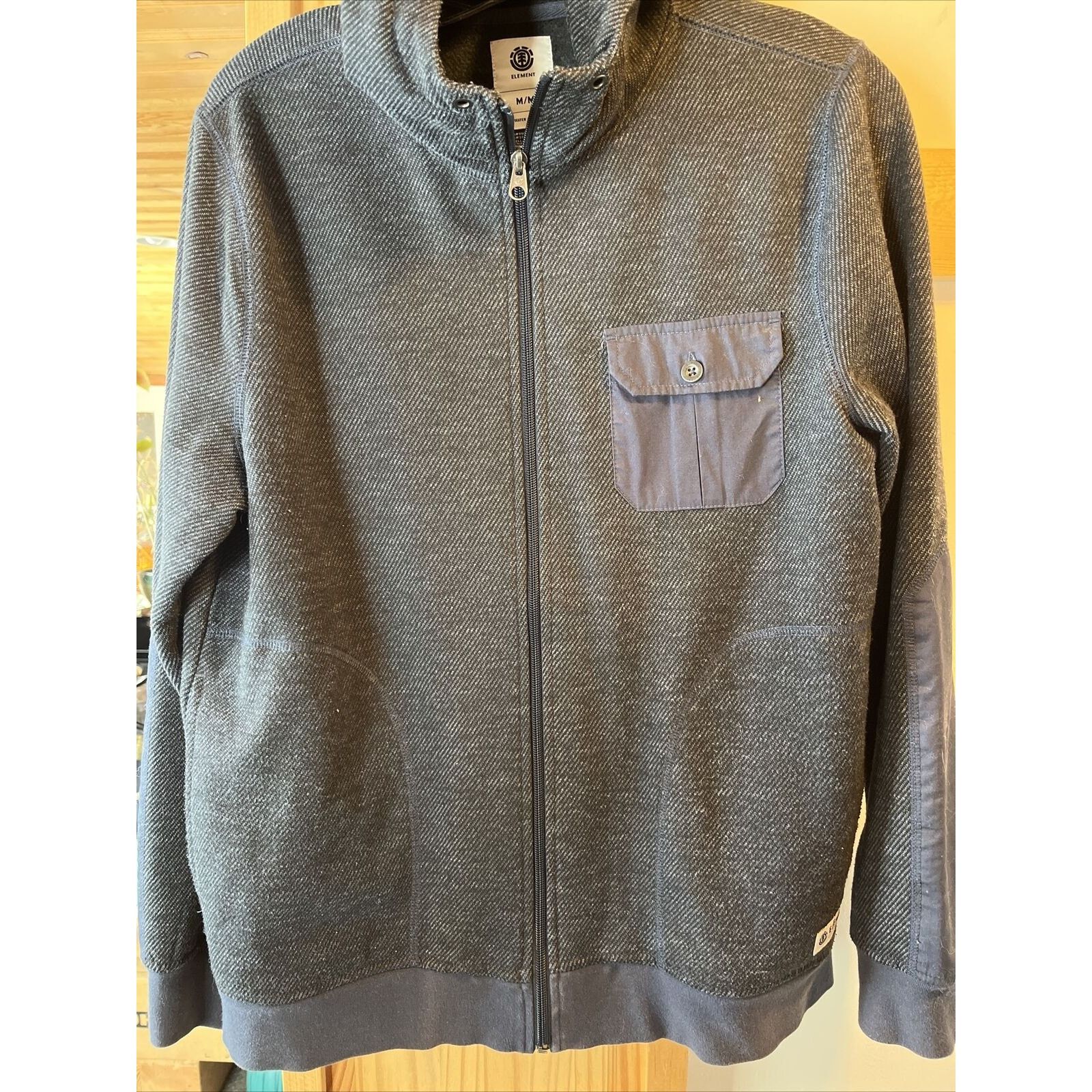 Element Element Men’s M Dark Gray Zip Hooded Cotton polyester jacket Size US M / EU 48-50 / 2 - 17 Thumbnail
