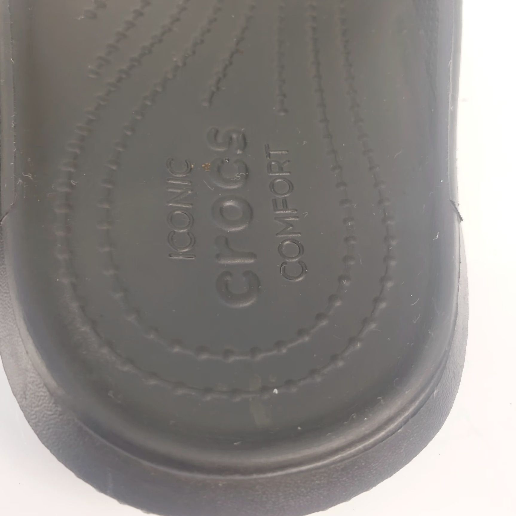 Crocs Crocs Flip Flops Thong Sandals Men's Women's 9 11 Black Comfort Slip On Logo Breathable Lightweight Casual Shoes Size US 9 / IT 39 - 6 Thumbnail
