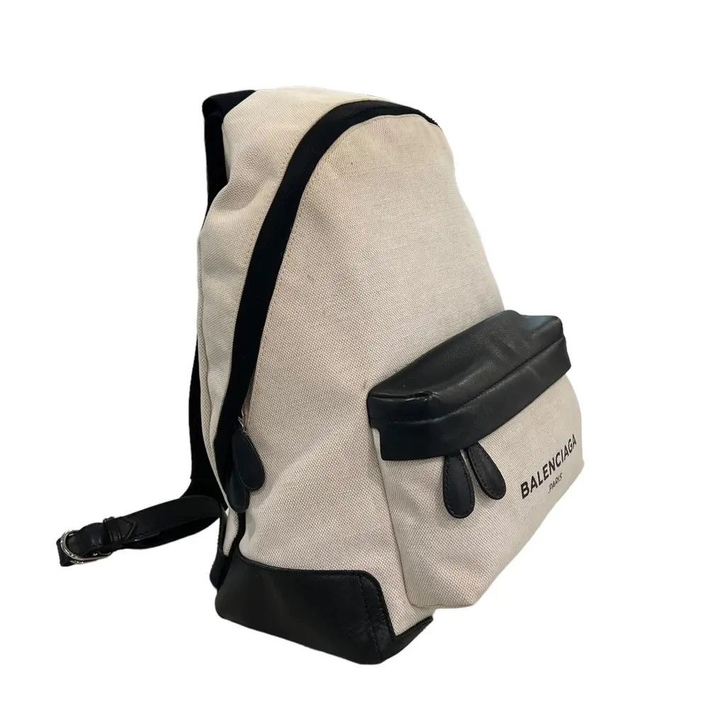 Balenciaga Balenciaga Logo Canvas Backpack Size ONE SIZE - 4 Thumbnail