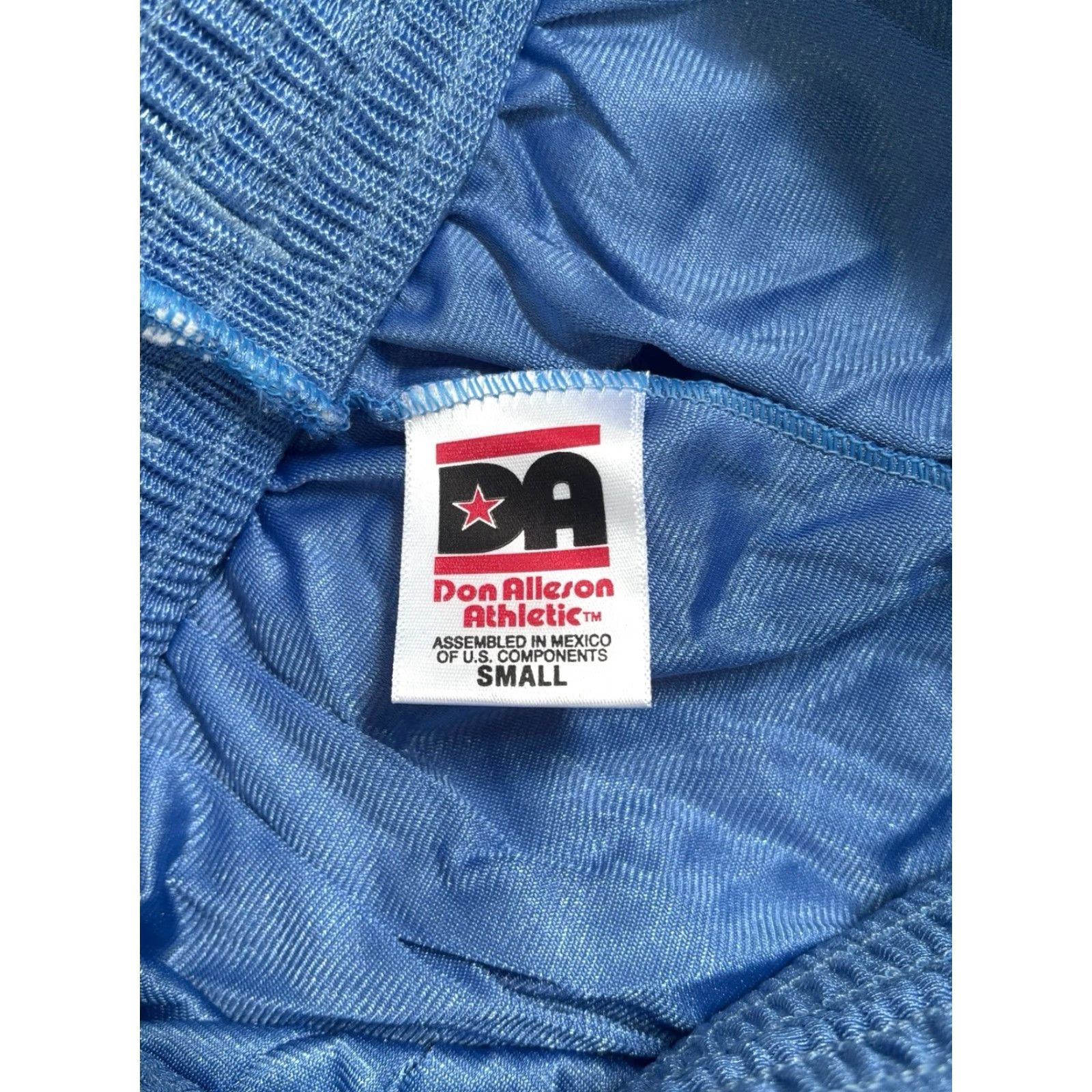 Vintage VINTAGE Don Alleson dazzle basketball shorts Mens S blue 2002 deadstock NWOT Athletic Size US 29 - 5 Thumbnail