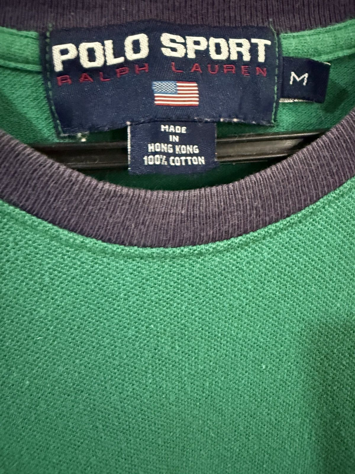 Polo Ralph Lauren × Ralph Lauren Sport × Vintage Vintage 90's POLO SPORT Ralph Lauren Spell Out Tee Size US M / EU 48-50 / 2 - 5 Thumbnail