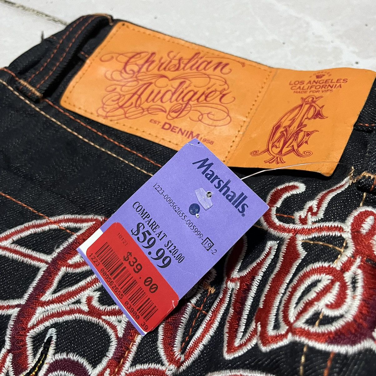 Christian Audigier Christian Audigier Jeans VL Size US 33 - 3 Thumbnail