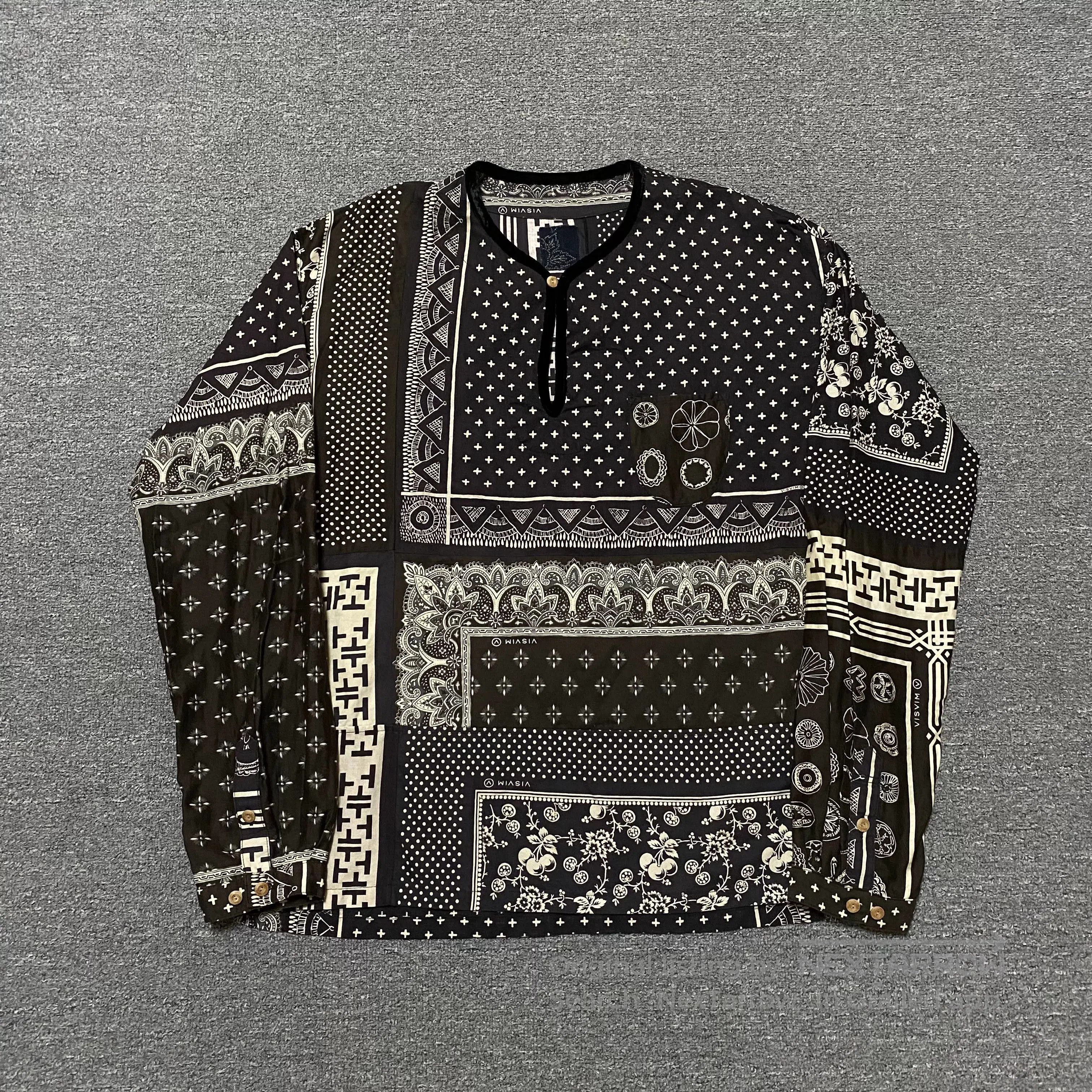 Visvim VISVIM 19SS ICT Black White Pattern Shirt. Size US M / EU 48-50 / 2 - 1 Thumbnail