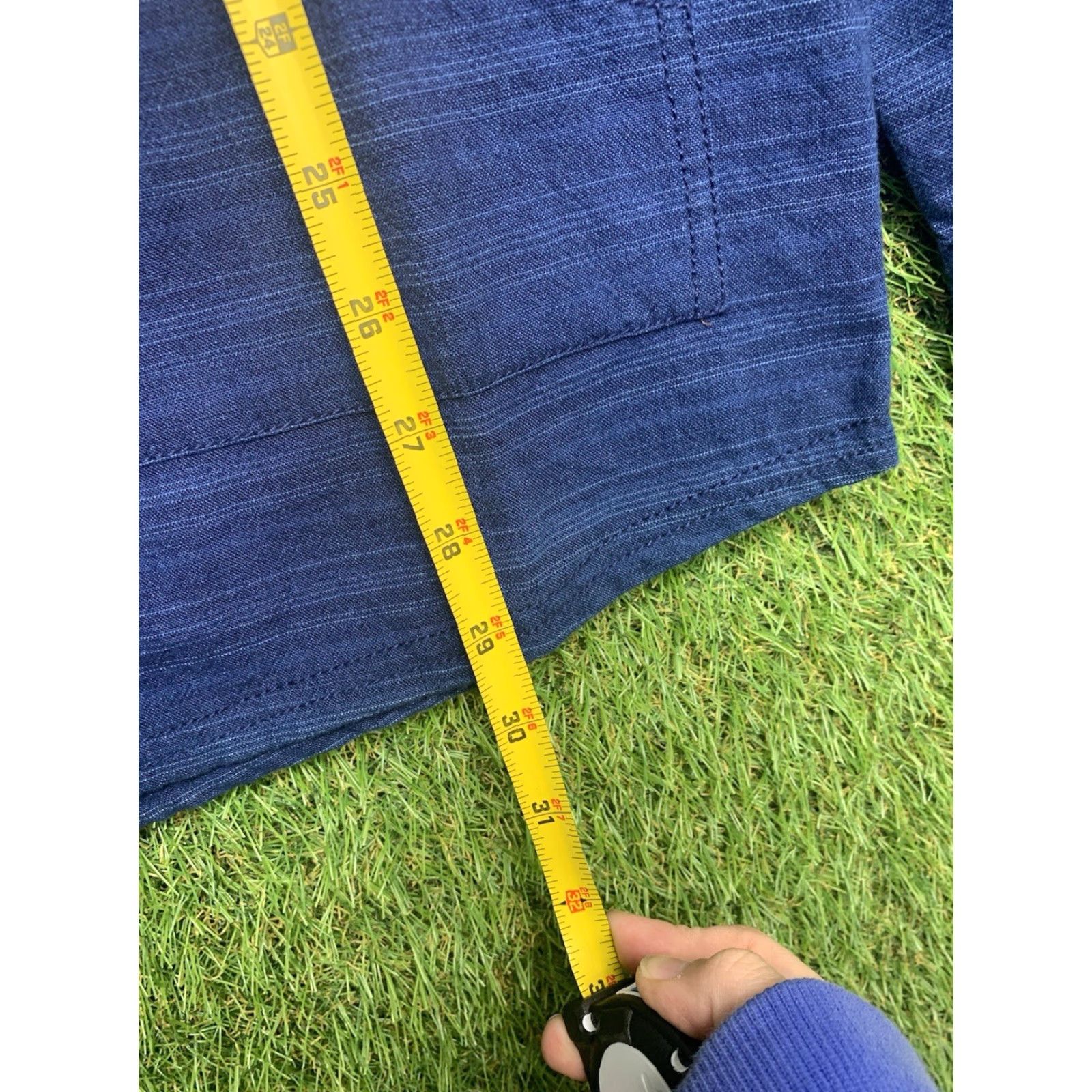 KAVU Kavu Mens Small Hoodie Full Zip Striped Sweatshirt Hiking Outdoor Logo Blue Knit Cotton Polyester Winter 90s 00s 2000s Size US S / EU 44-46 / 1 - 6 Thumbnail