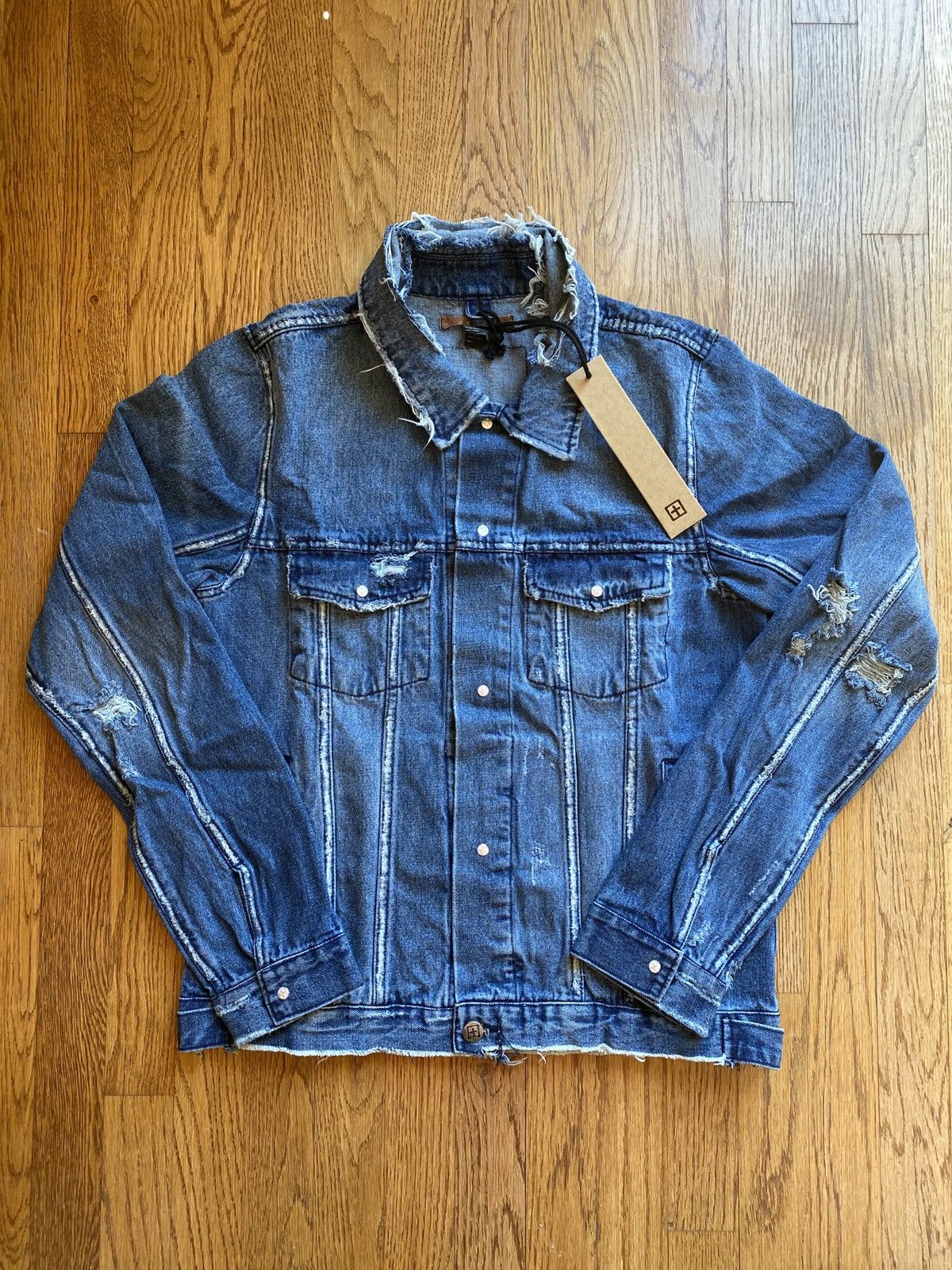 Ksubi Ksubi Distressed Classic Denim Jacket Size US M / EU 48-50 / 2 - 2 Thumbnail