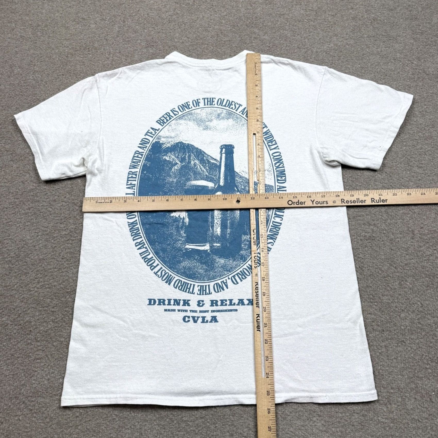 Vintage CVLA Mens Shirt White M Short Sleeve Logo Crew Neck Tee Size US M / EU 48-50 / 2 - 5 Thumbnail
