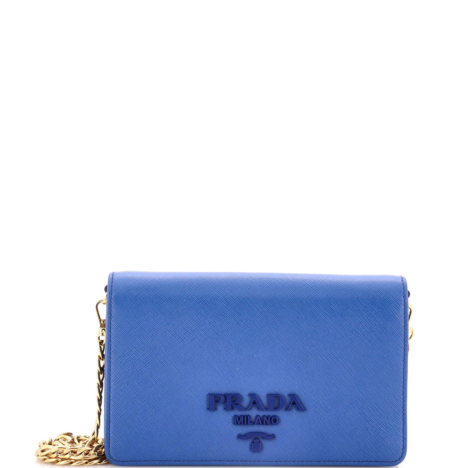 Prada Monochrome Wallet on Chain Size ONE SIZE - 1 Thumbnail
