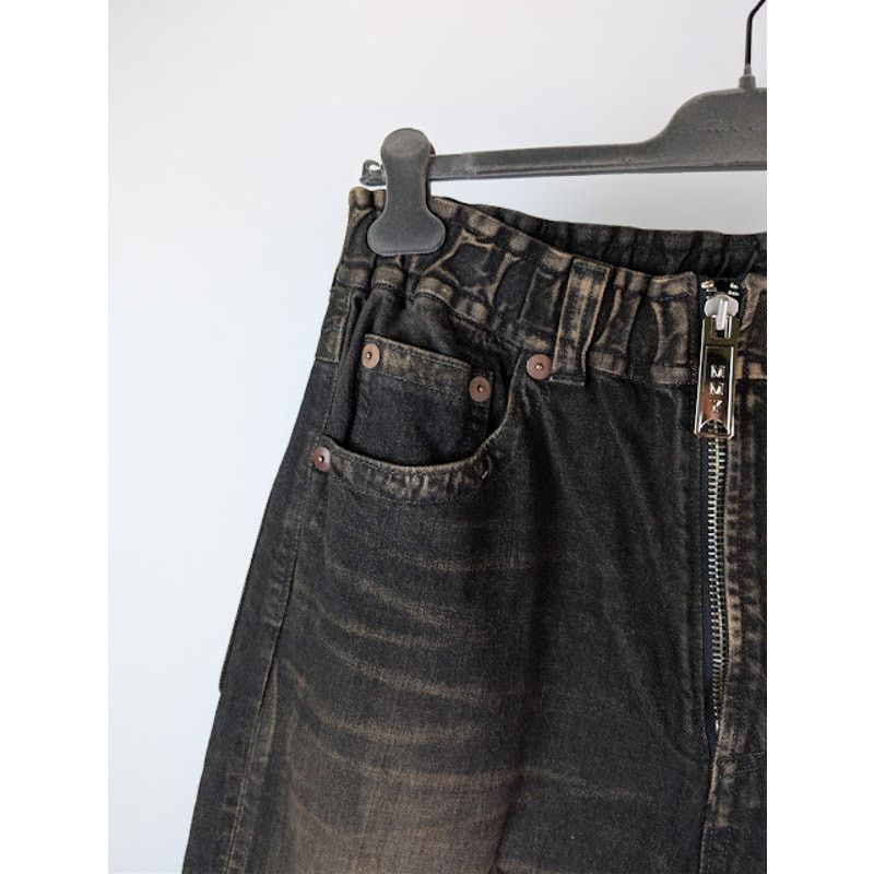 Maison MIHARA YASUHIRO o1rshd1 Amateur Sewn Wide Denim Jeans in Black Size US 32 / EU 48 - 6 Thumbnail