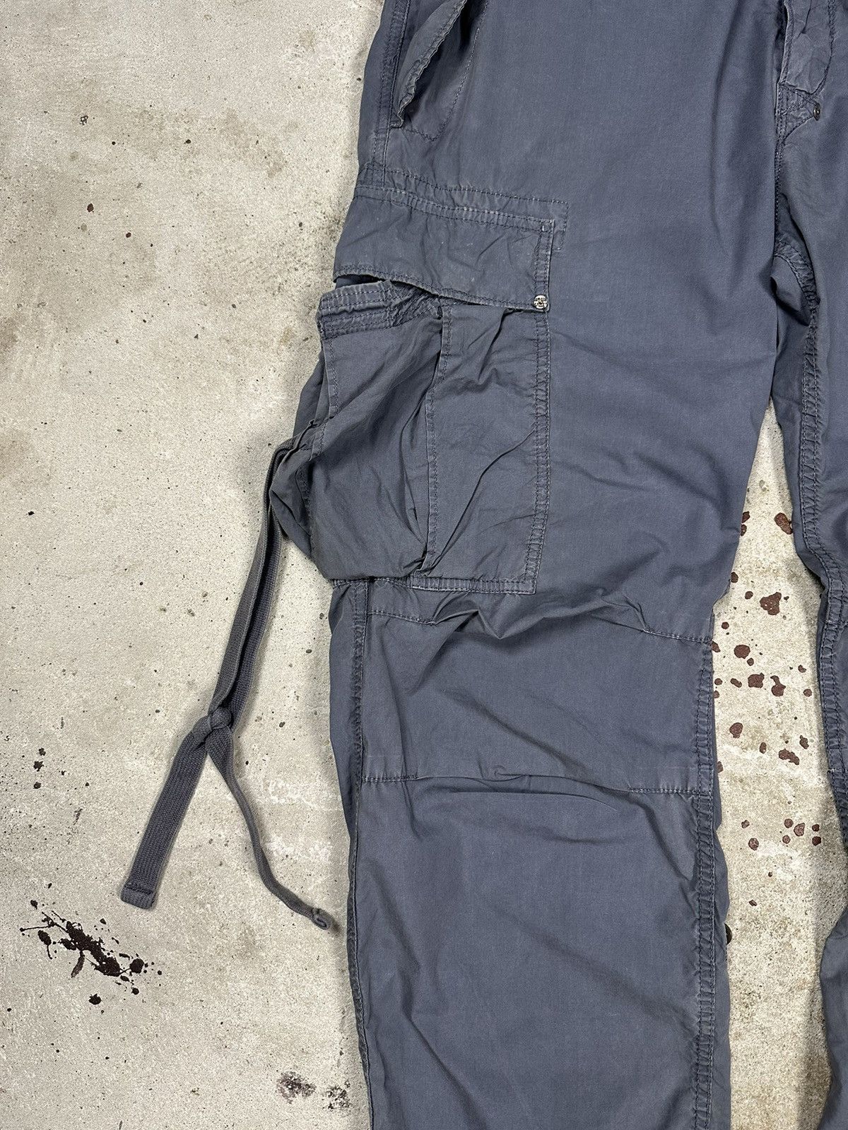 Japanese Brand × Vintage Vintage Y2K Grey Bondage Parachute Cargo Pants Size US 34 / EU 50 - 5 Thumbnail
