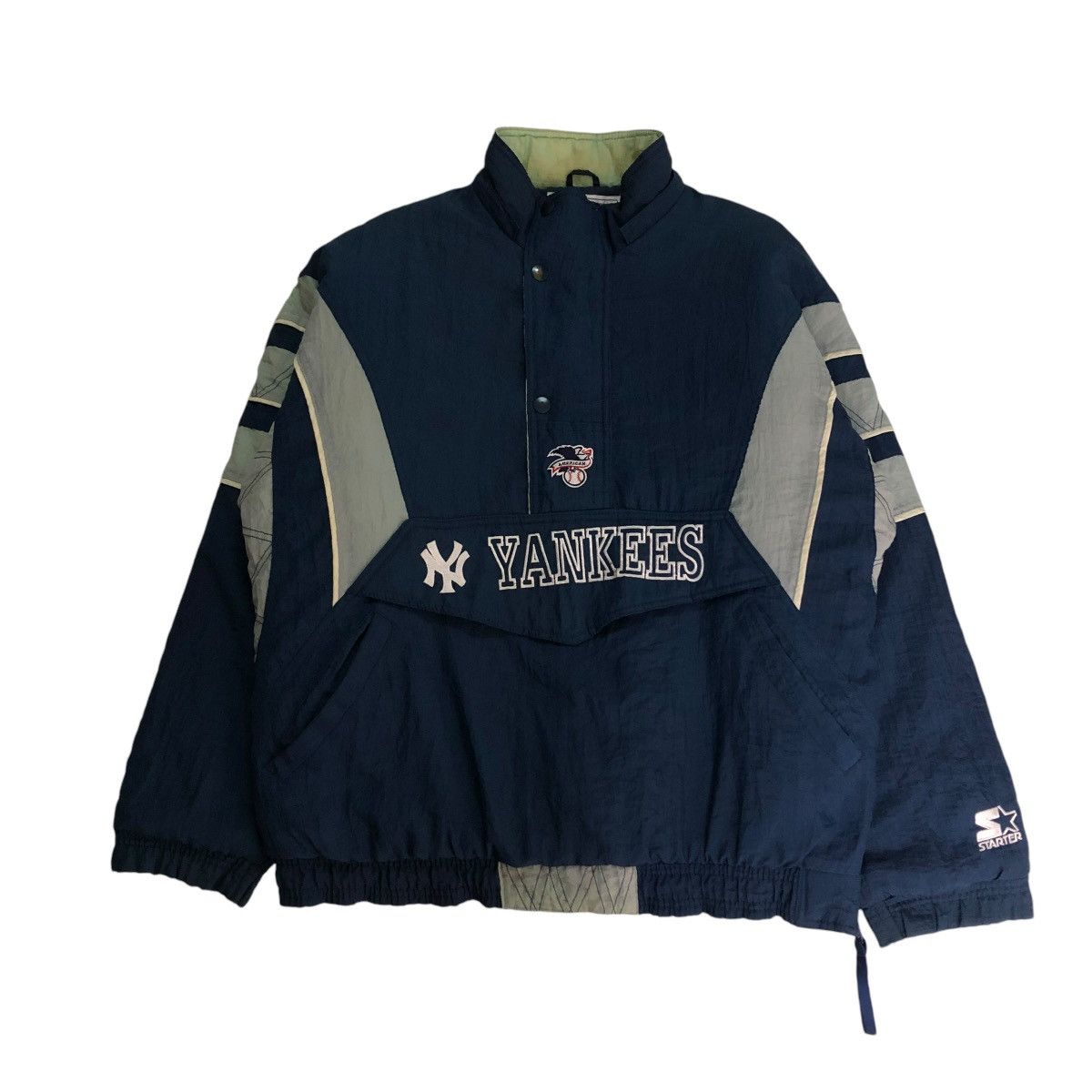New York Yankees 🔥VINTAGE BOMBER JACKET SPORTSWEAR STARTER NEW YORK YANKEES Size US L / EU 52-54 / 3 - 1 Thumbnail