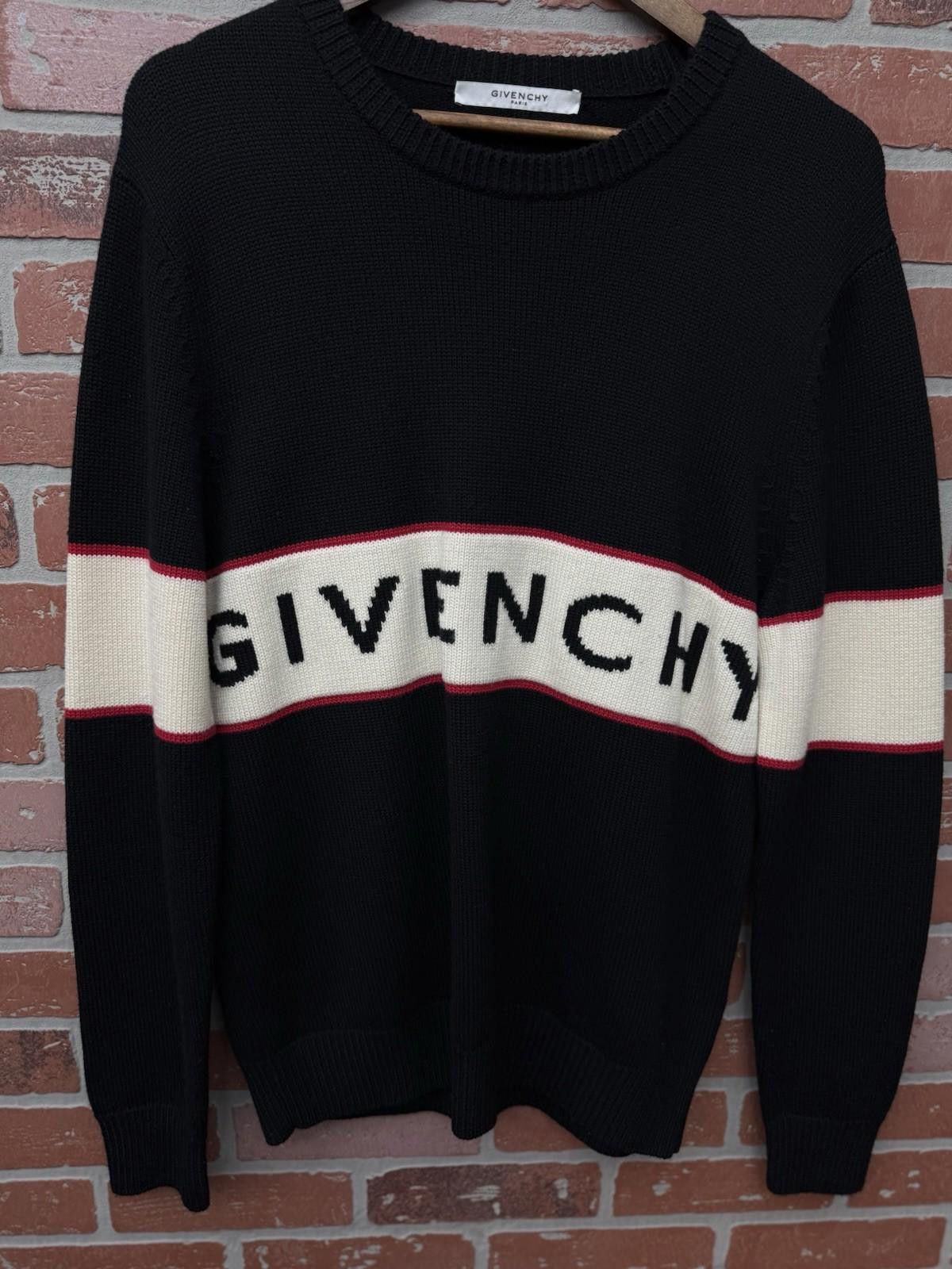 Givenchy Givenchy Red White and Black Knit Sweater Size Medium Men’s Size US M / EU 48-50 / 2 - 5 Thumbnail