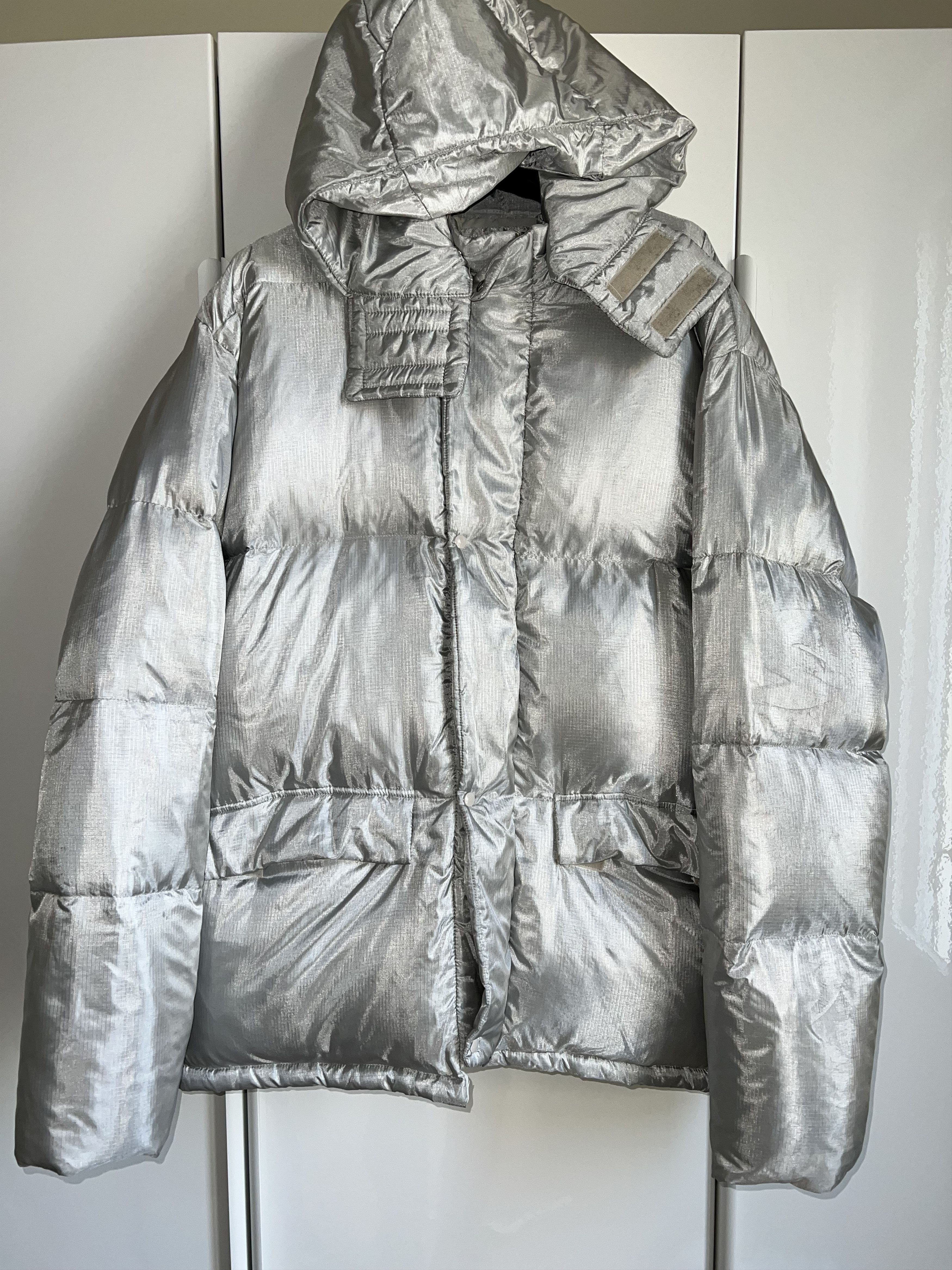 Helmut Lang HELMUT LANG aluminum blend nylon goose puffer 54 Size US L / EU 52-54 / 3 - 1 Thumbnail