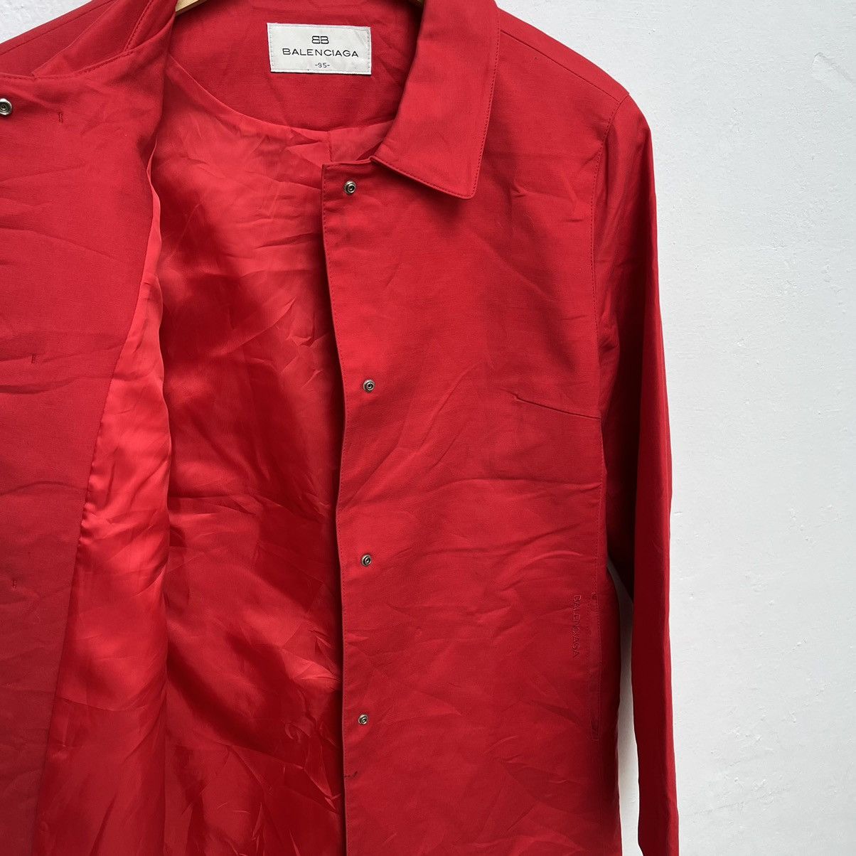 Balenciaga × Vintage Luxury Coat Jacket Balenciaga Script Logo Women's Size M / US 6-8 / IT 42-44 - 5 Thumbnail