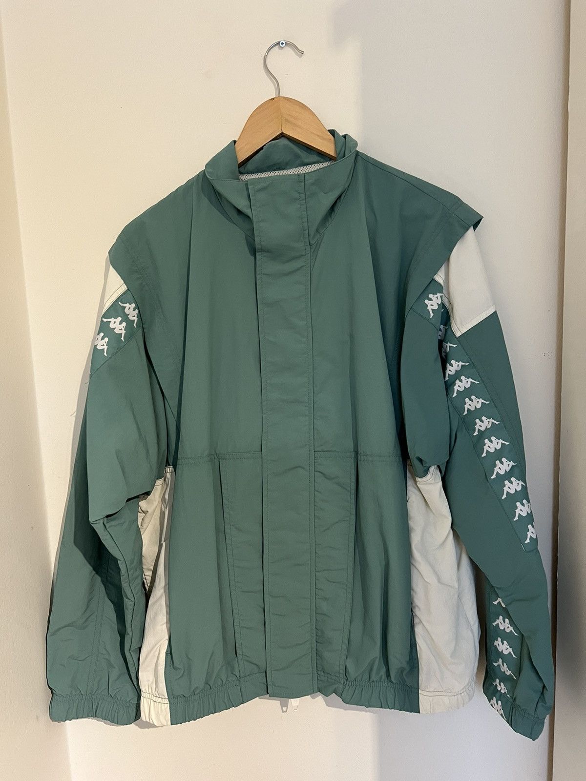 image of C2H4 x Kappa Kontroll Jacket in Green, Men's (Size Medium)
