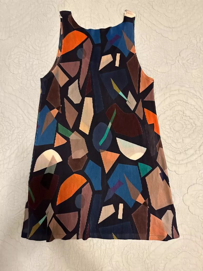 Issey Miyake Issey Miyake Pleated color block vest Size L / US 10 / IT 46 - 2 Thumbnail