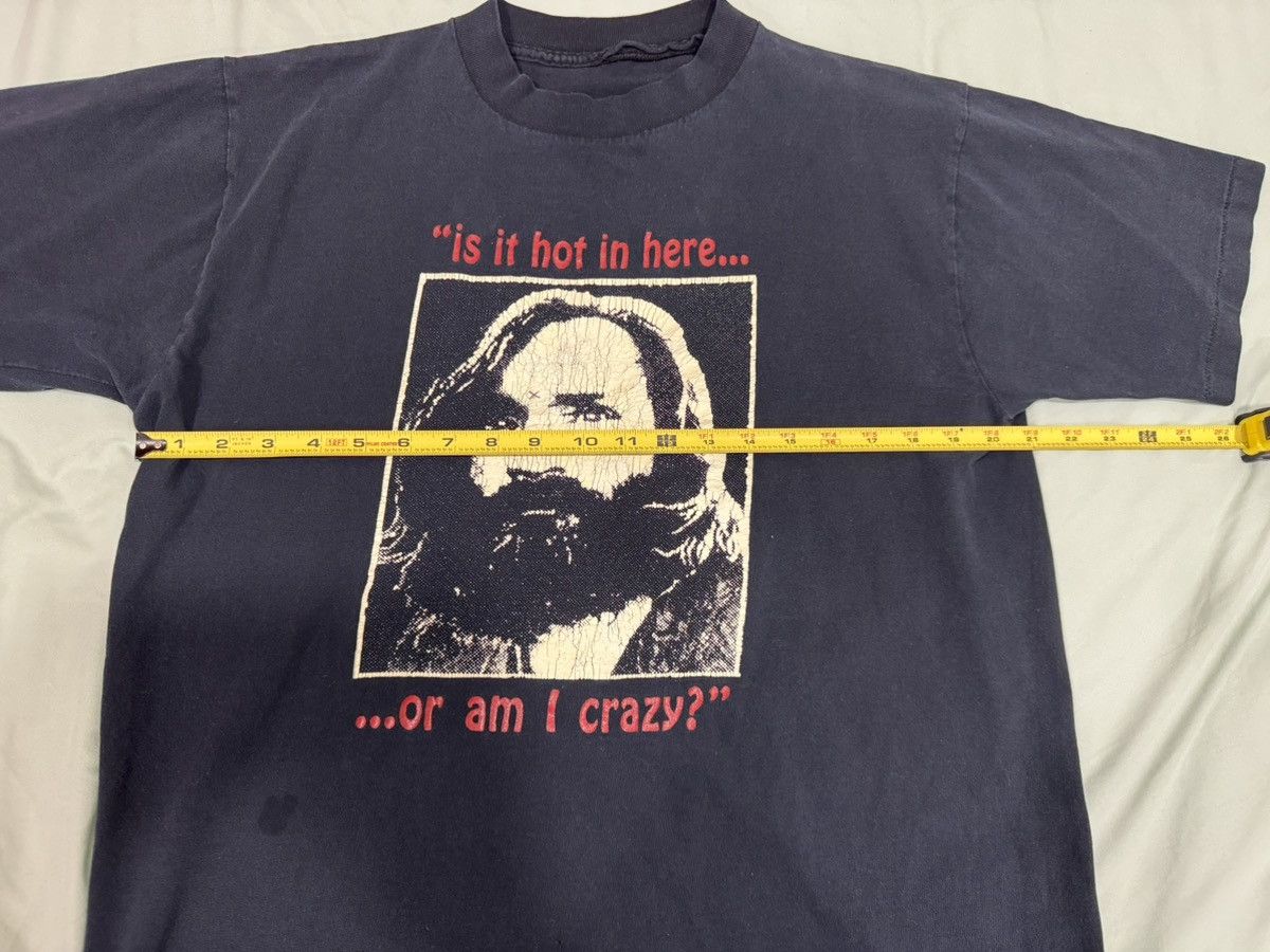 Vintage Vintage Charles Manson is it hot in here shirt Size US L / EU 52-54 / 3 - 3 Thumbnail