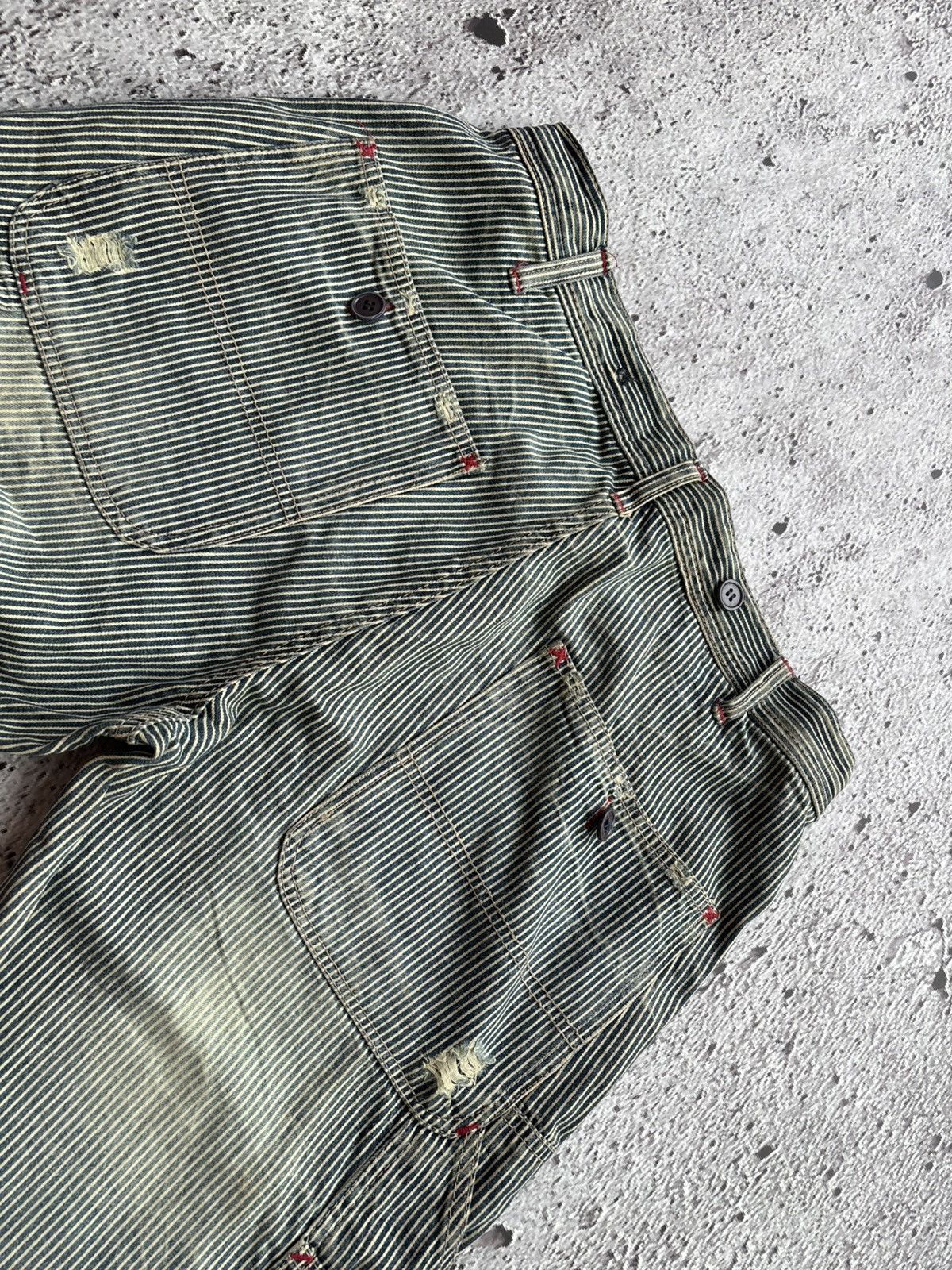 Hysteric Glamour 2000's Carpenter stripe Bootcut style Pants Size US 32 / EU 48 - 6 Thumbnail