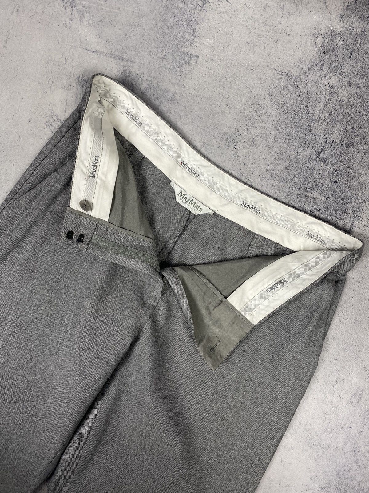 Max Mara Max Mara Italy Designer Wool Casual Pants Size 29" - 7 Thumbnail