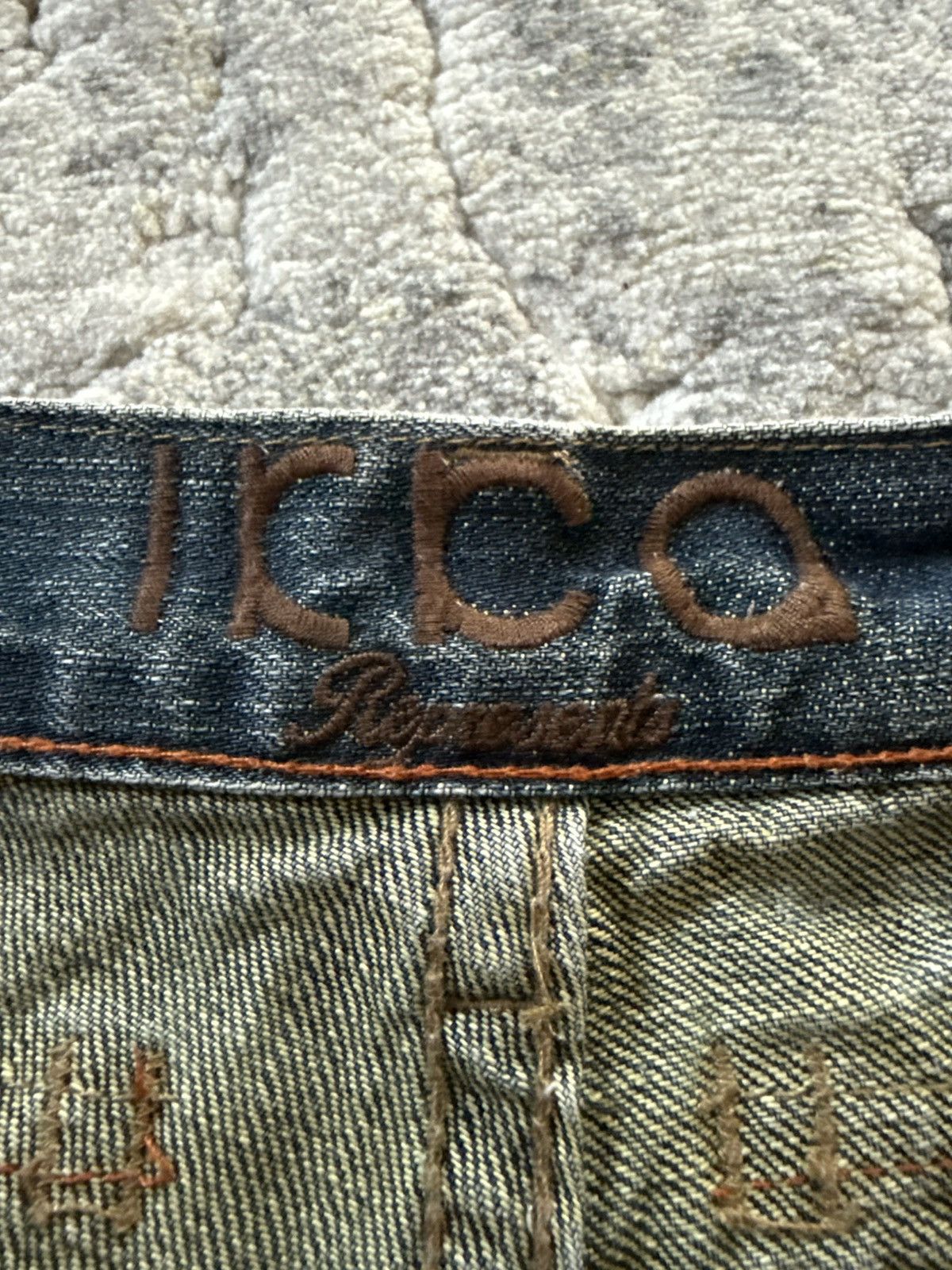 If Six Was Nine Ikka Japan Paneled Cut & Sew Claw Mark Fade Wash Jeans Size US 32 / EU 48 - 23 Thumbnail