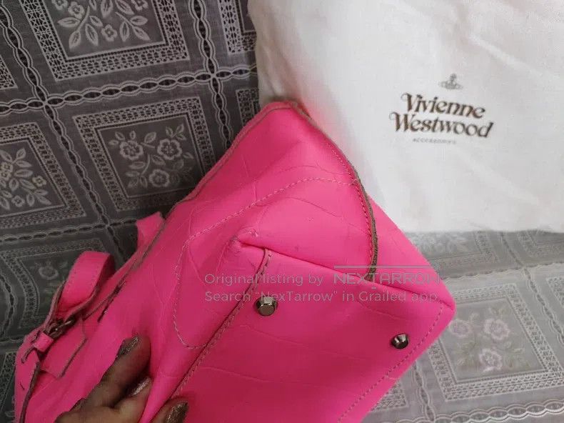 Vivienne Westwood Vivienne Westwood size os Fluorescent pink Saturn tote bag Size ONE SIZE - 4 Thumbnail