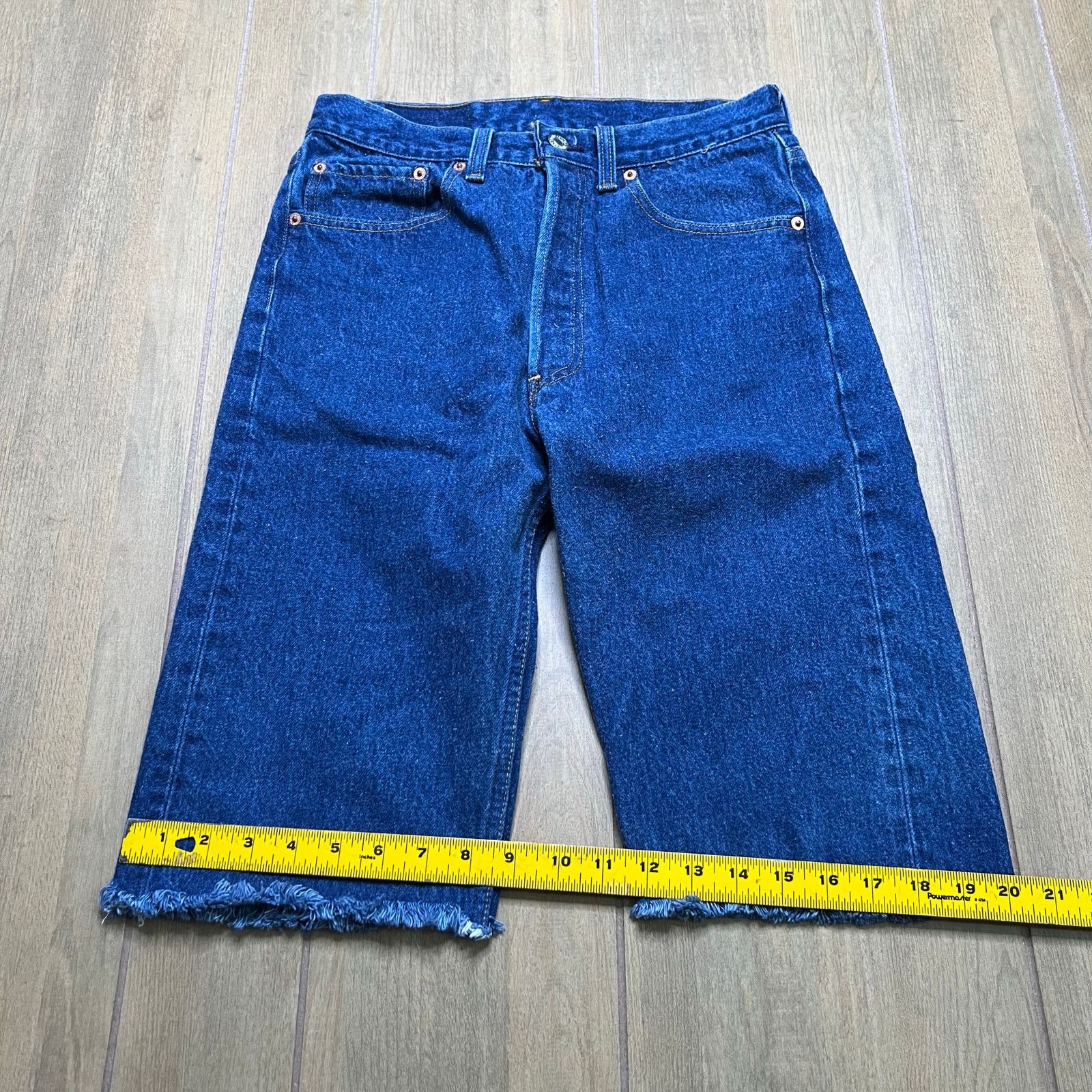 Levi's Levi’s 501XX Button Fly Cut Off Denim Shorts W33 Vintage USA Size US 33 - 7 Thumbnail